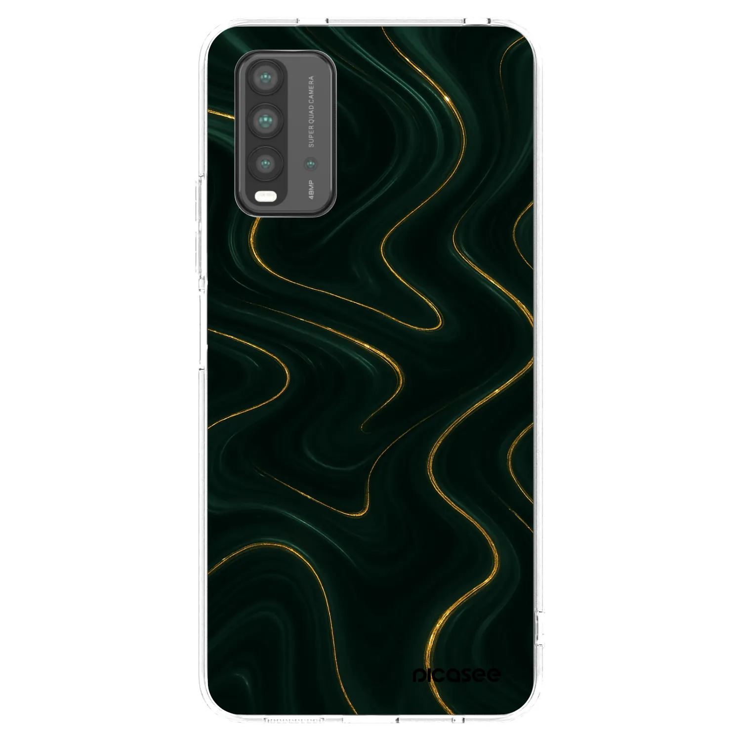 Picasee silikonska prozirna maskica za Xiaomi Redmi 9T - Vawes
