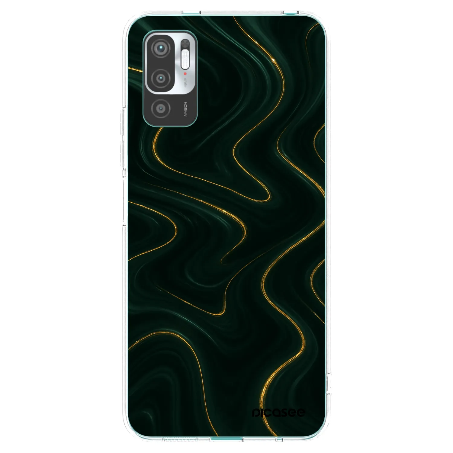 Picasee silikonska prozirna maskica za Xiaomi Redmi Note 10 5G - Vawes