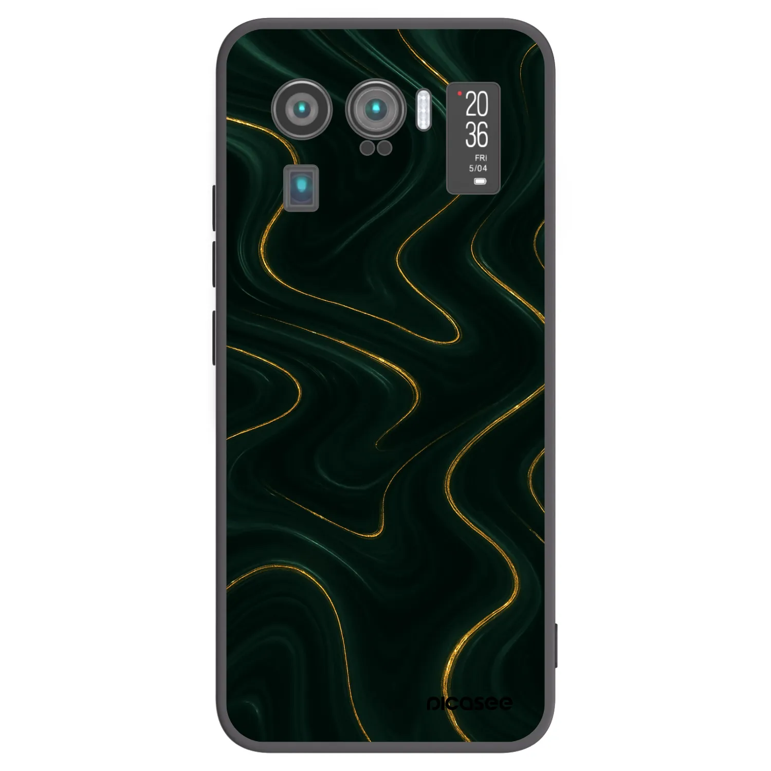 Picasee crna silikonska maskica za Xiaomi Mi 11 Ultra - Vawes