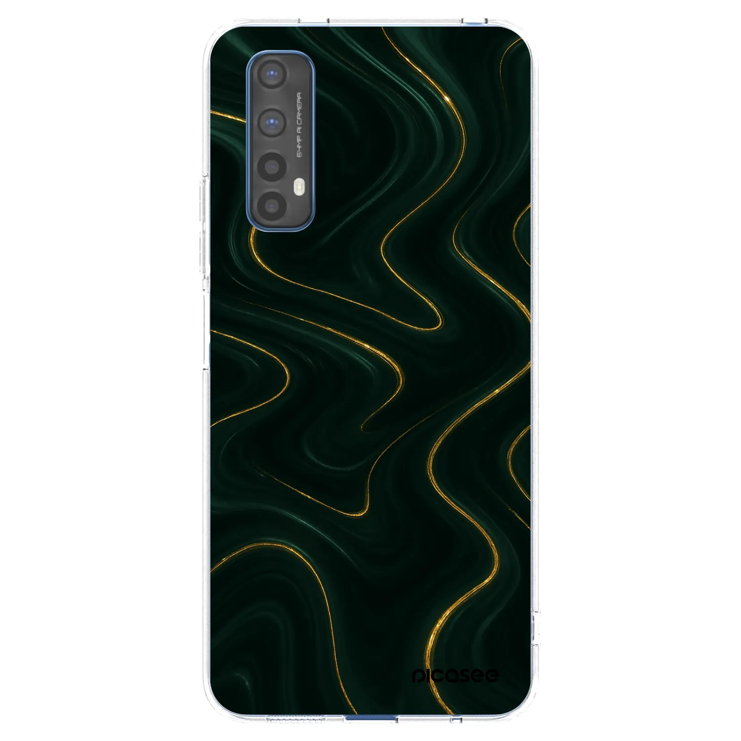 Picasee silikonska prozirna maskica za Realme 7 - Vawes