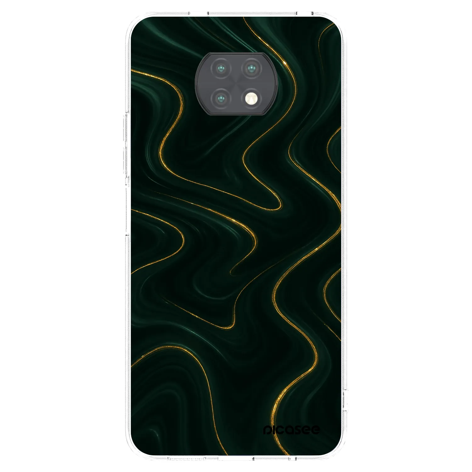 Picasee silikonska prozirna maskica za Xiaomi Redmi Note 9T - Vawes