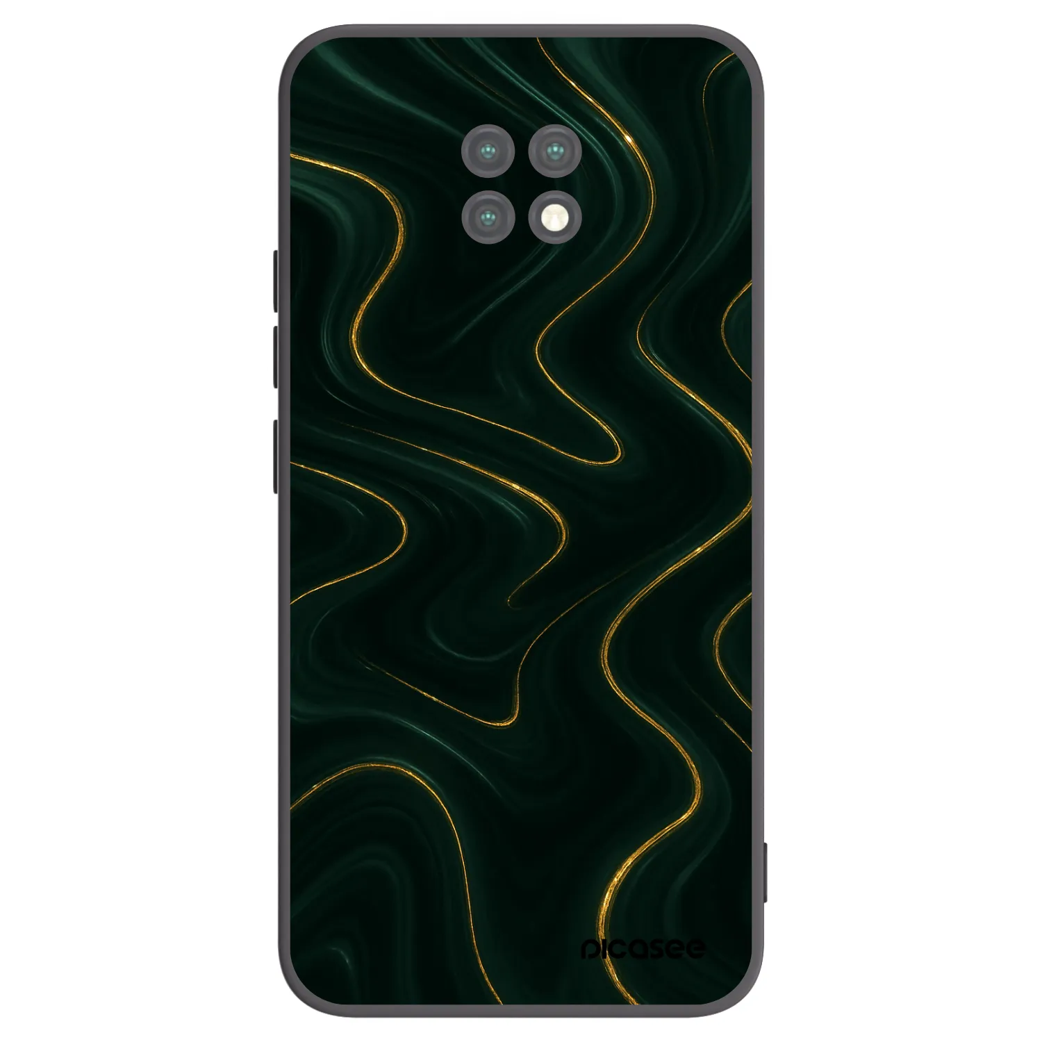 Picasee crna silikonska maskica za Xiaomi Redmi Note 9T - Vawes
