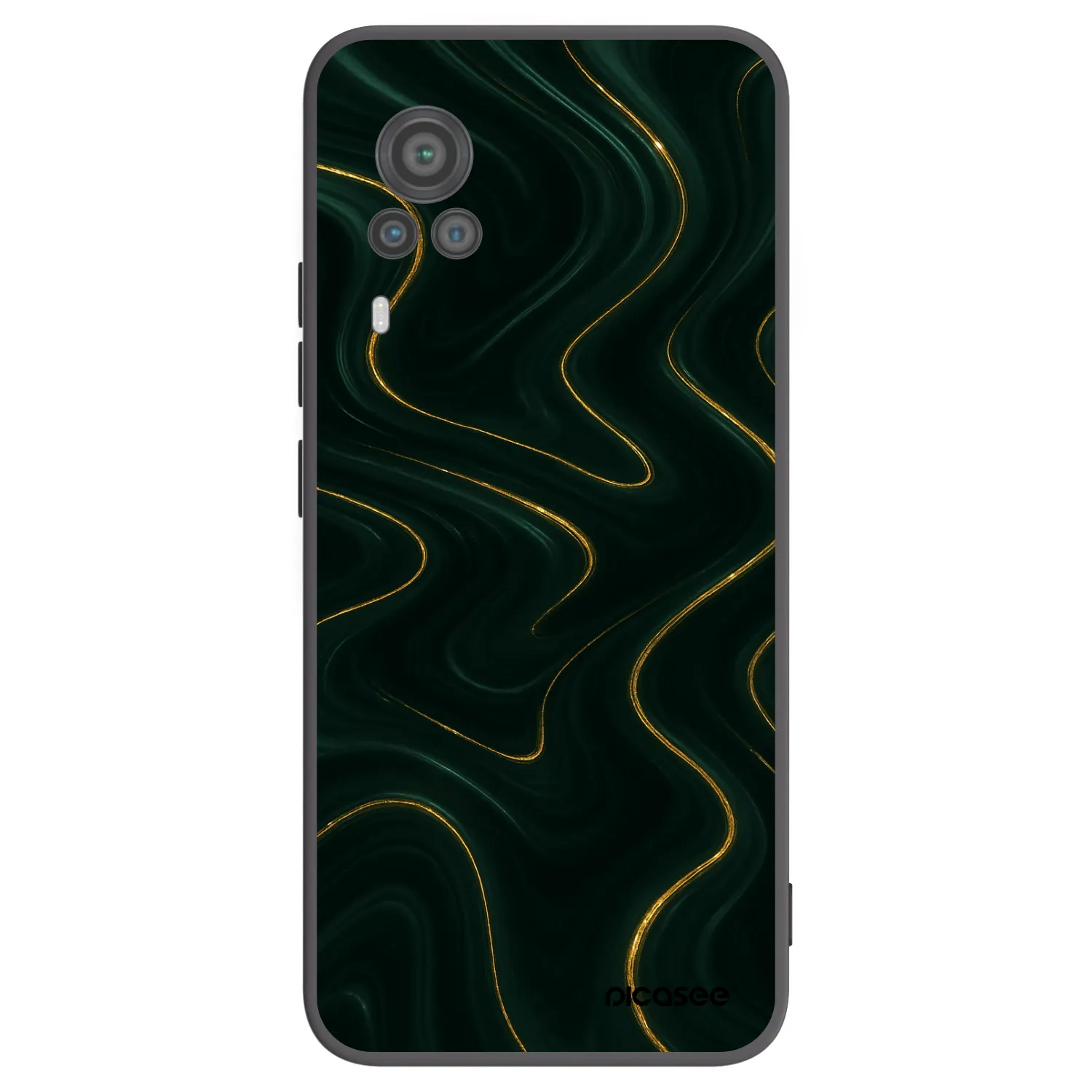 Picasee crna silikonska maskica za Vivo X60 Pro 5G - Vawes