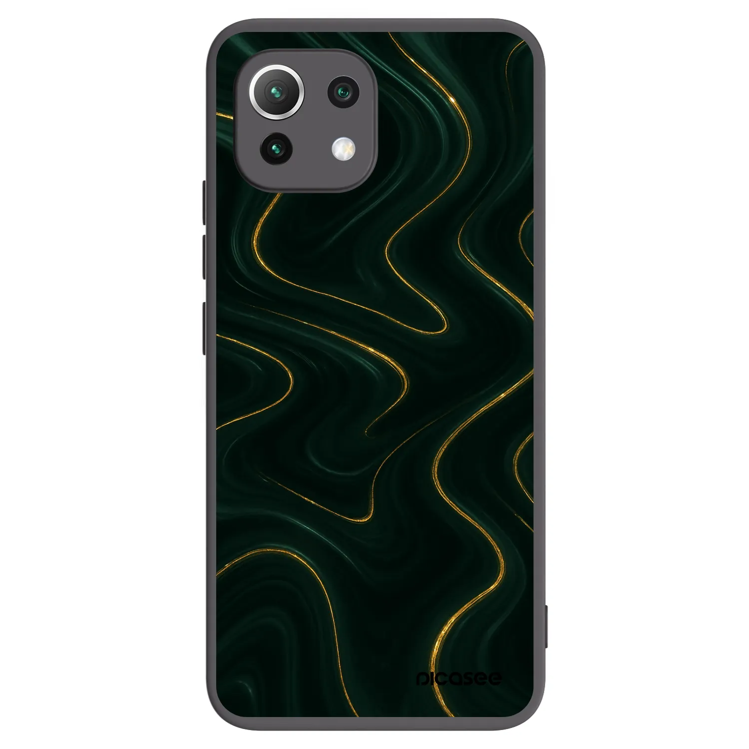 Picasee crna silikonska maskica za Xiaomi 11 Lite 5G NE - Vawes
