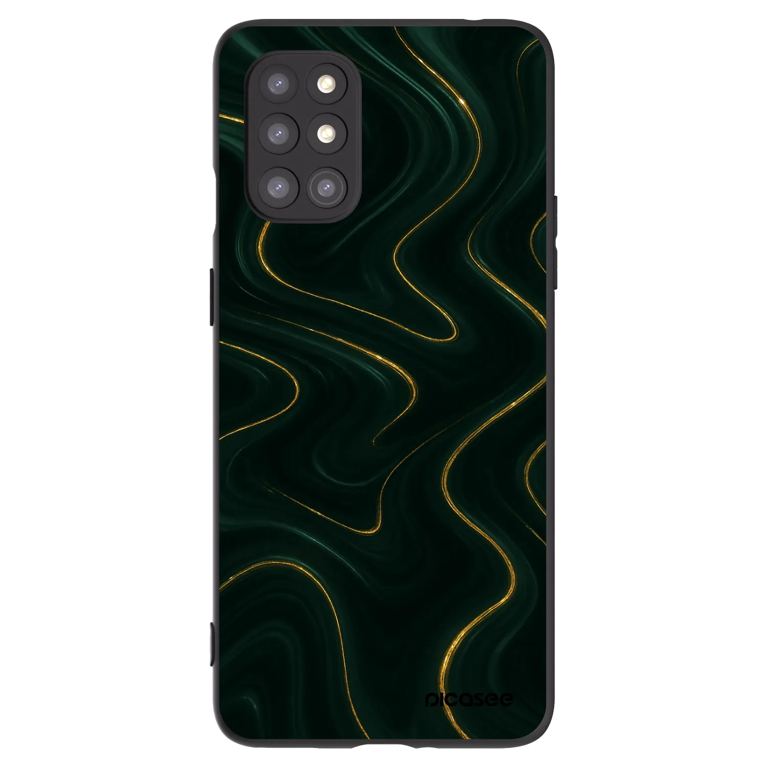 Picasee crna silikonska maskica za OnePlus 8T - Vawes