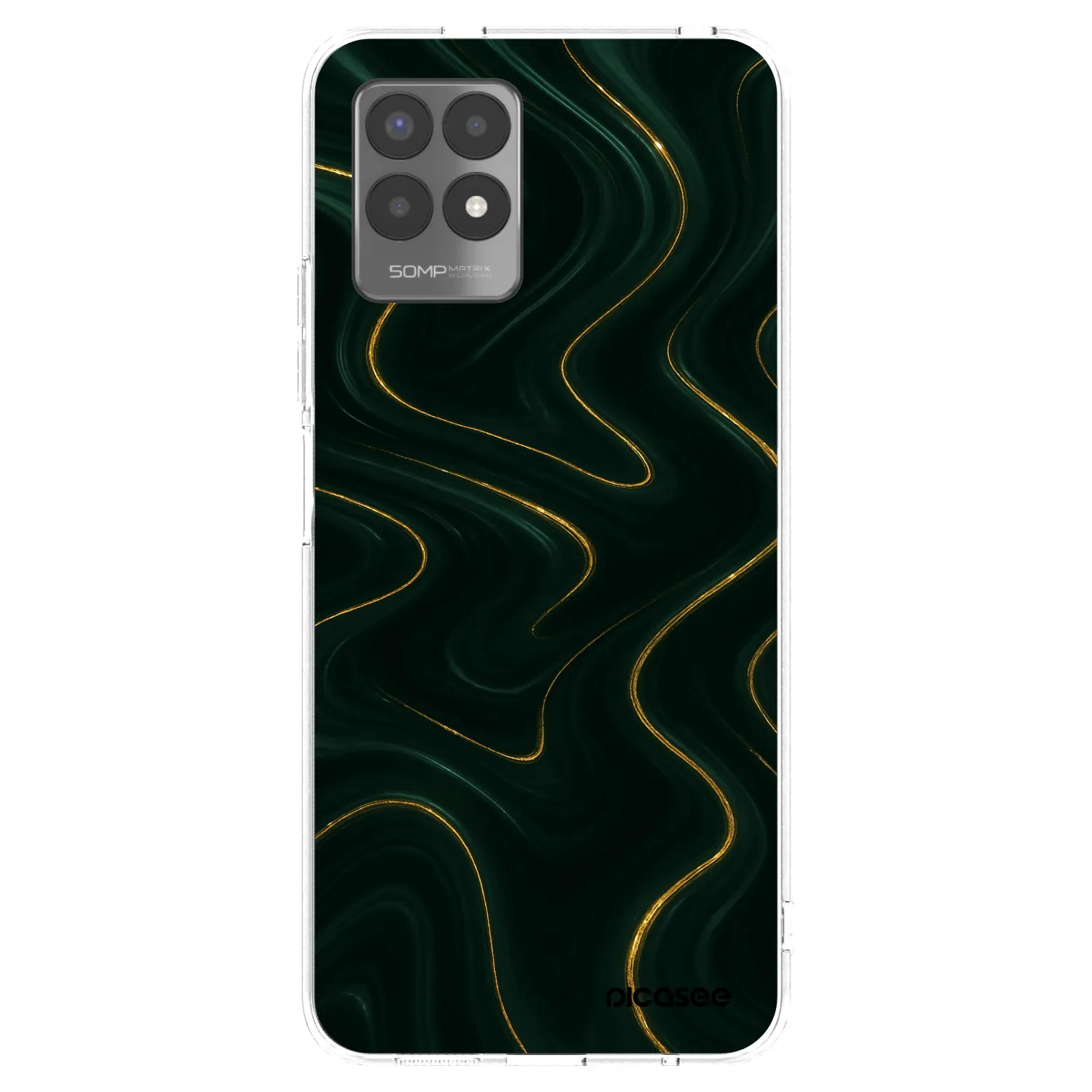 Picasee silikonska prozirna maskica za Realme 8i - Vawes