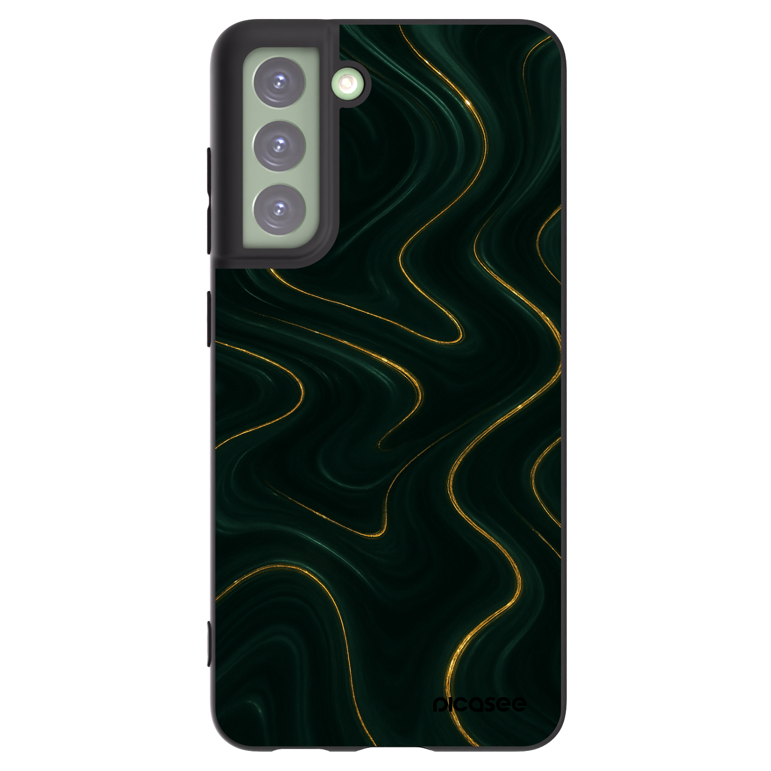 Picasee crna silikonska maskica za Samsung Galaxy S21 FE 5G - Vawes