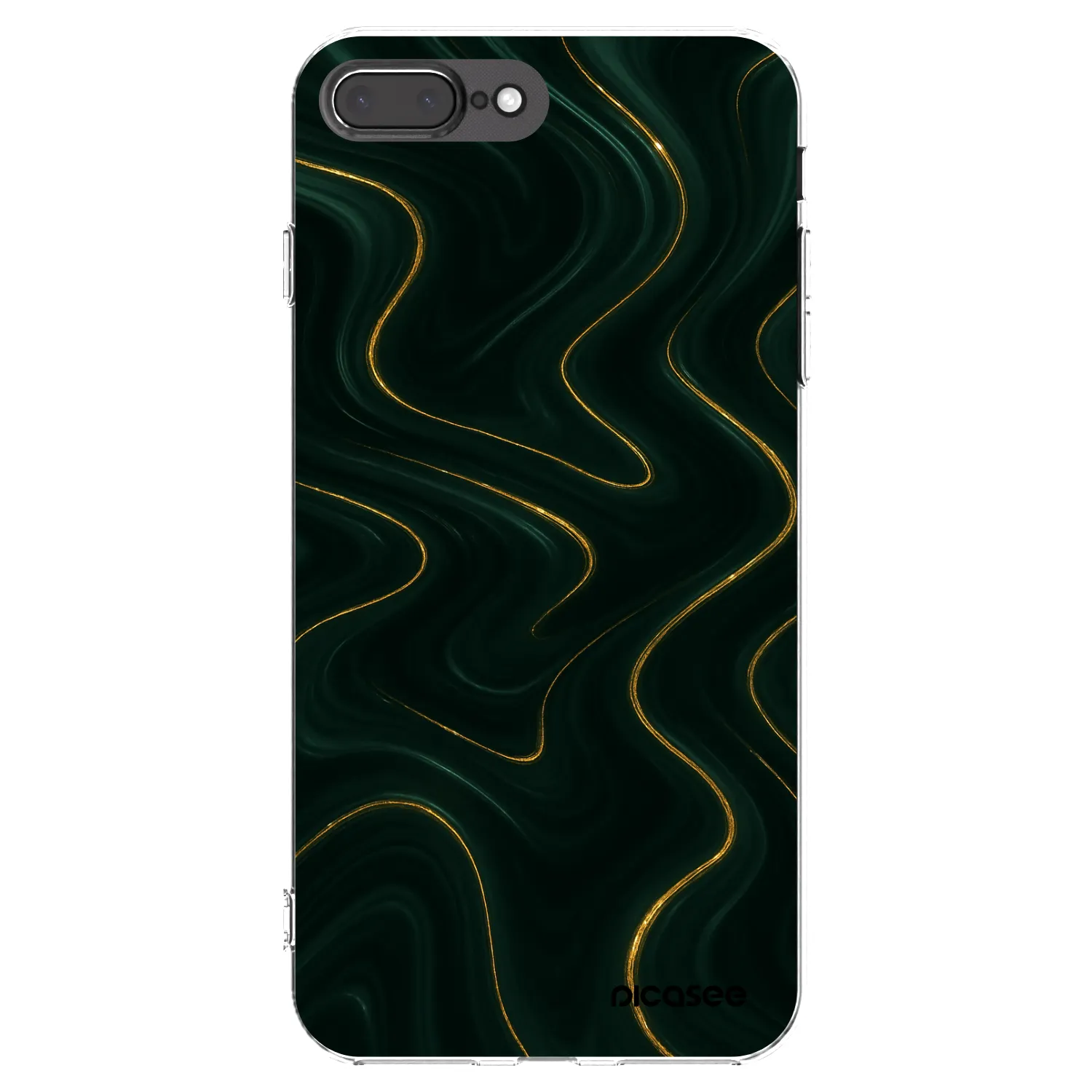 Picasee silikonska prozirna maskica za Apple iPhone 7 Plus - Vawes