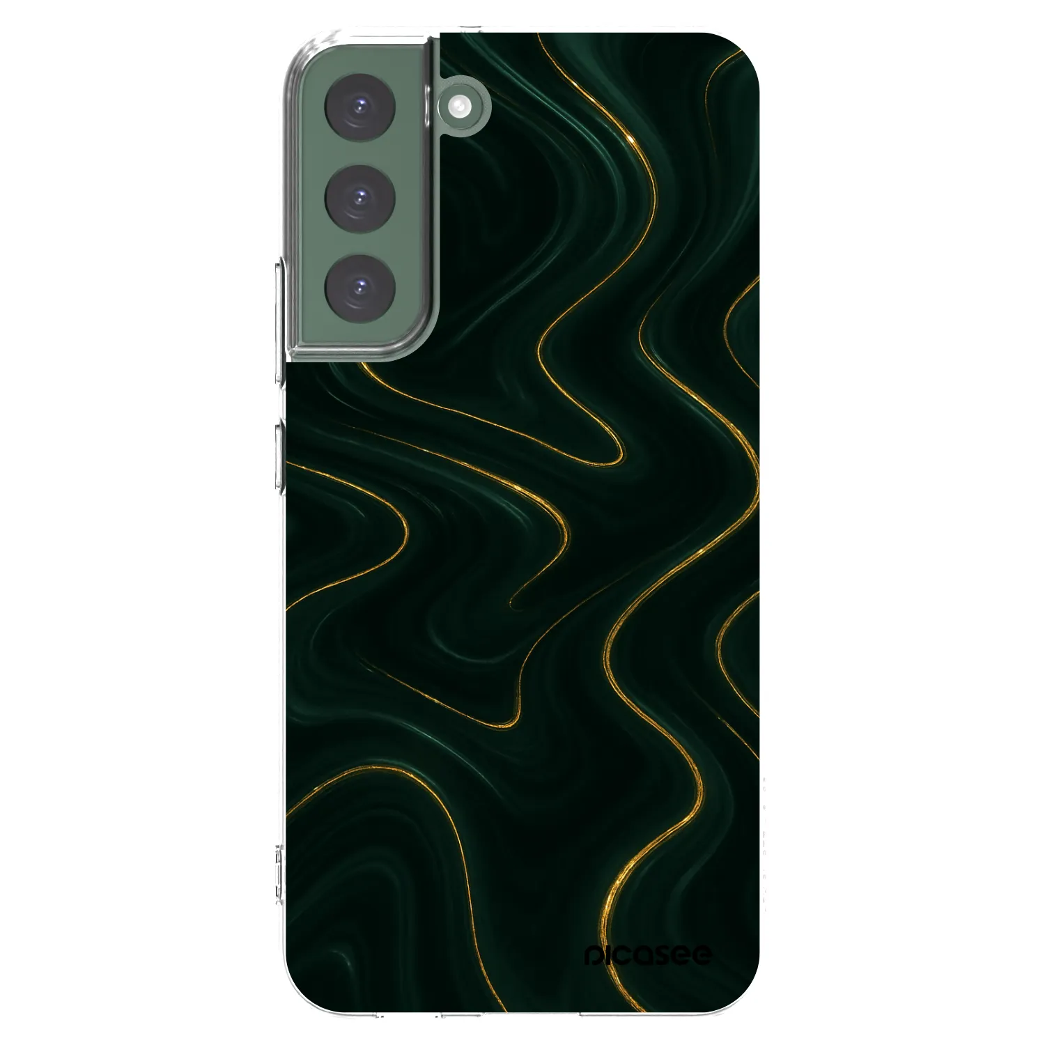 Picasee silikonska prozirna maskica za Samsung Galaxy S22+ 5G - Vawes