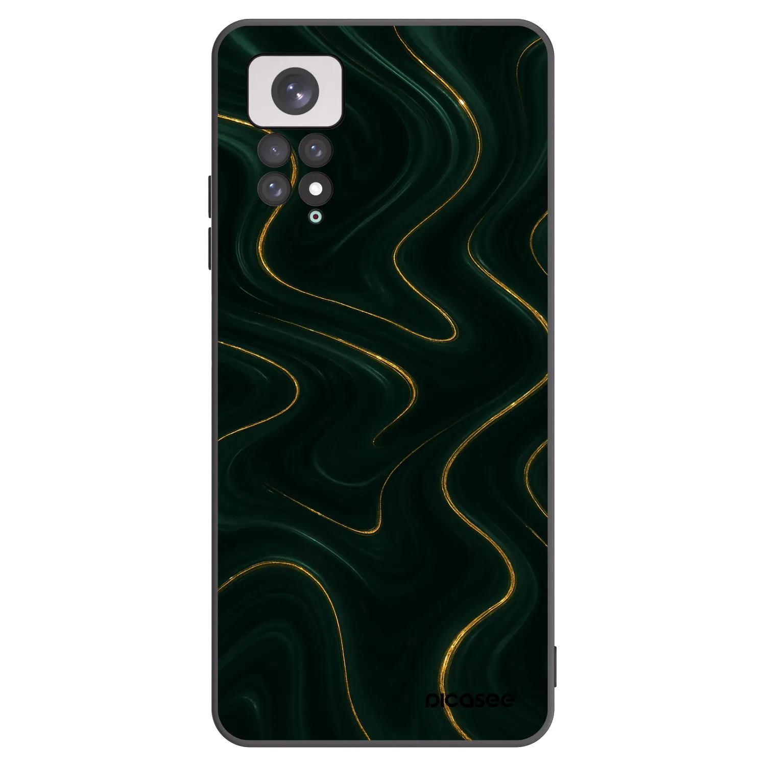 Picasee crna silikonska maskica za Xiaomi Redmi Note 11 - Vawes