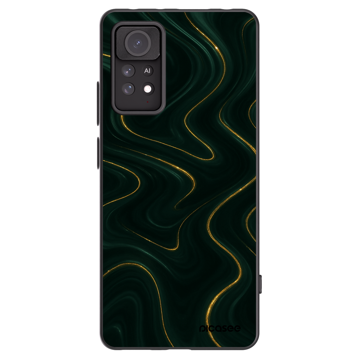 Picasee crna silikonska maskica za Xiaomi Redmi Note 11 Pro 5G - Vawes
