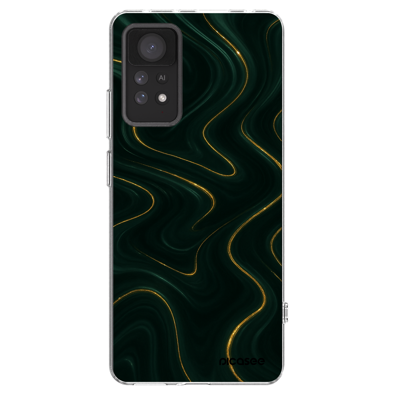 Picasee silikonska prozirna maskica za Xiaomi Redmi Note 11 Pro 5G - Vawes