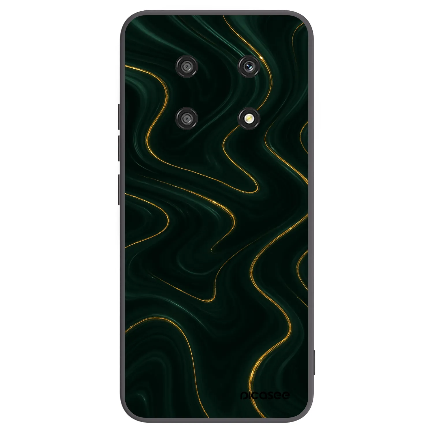 Picasee crna silikonska maskica za Honor Magic4 Lite 5G - Vawes