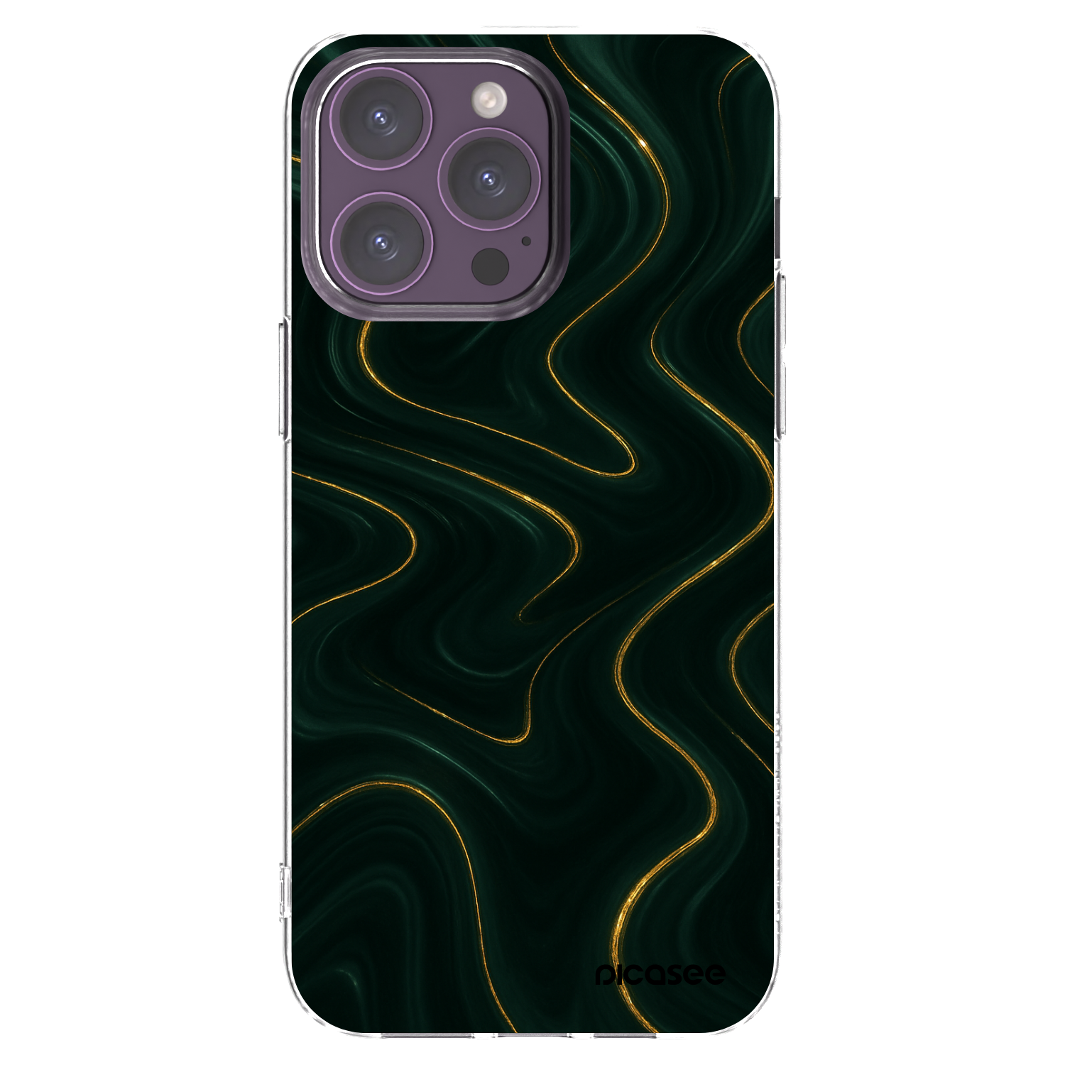 Picasee silikonska prozirna maskica za Apple iPhone 14 Pro Max - Vawes