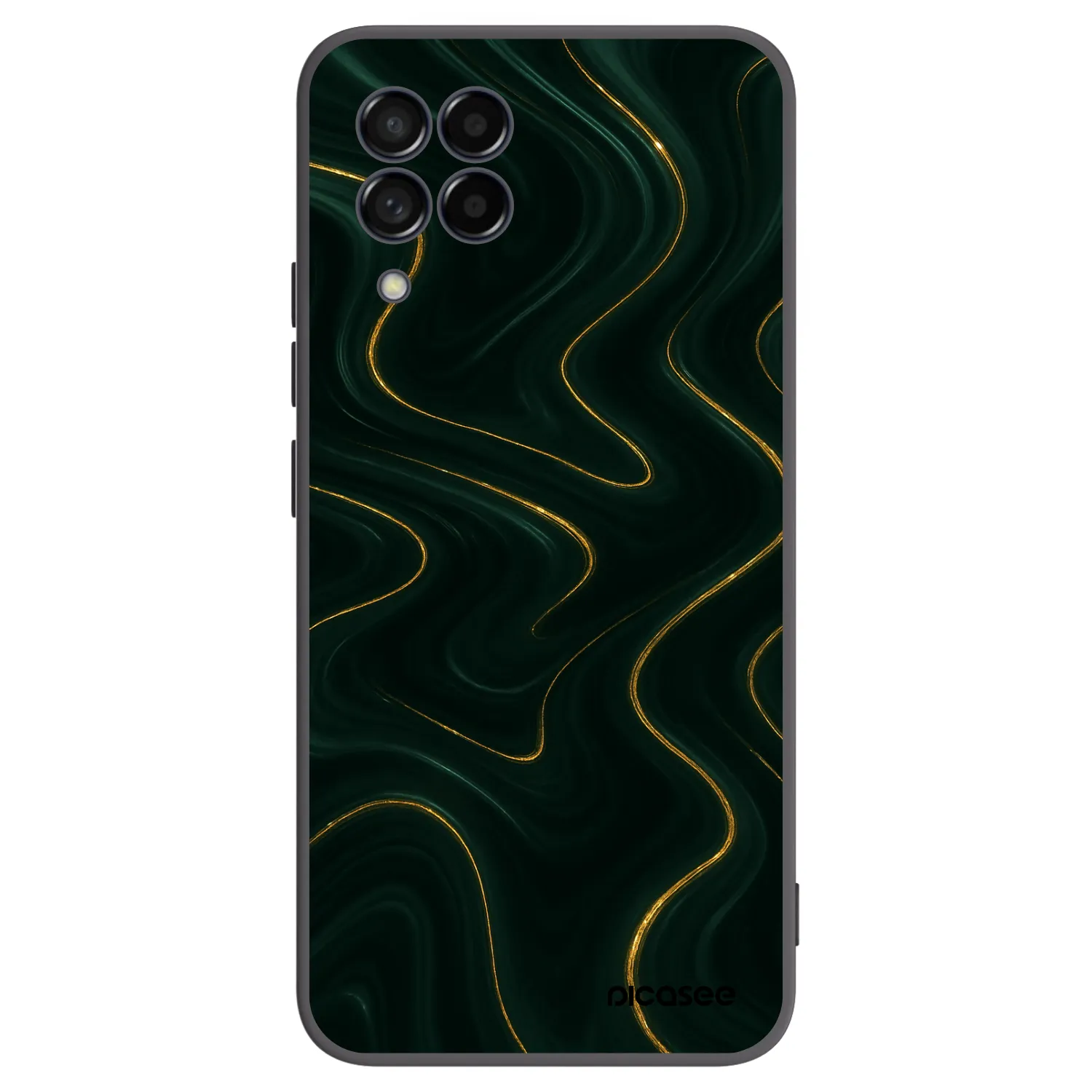 Picasee crna silikonska maskica za Samsung Galaxy M53 5G - Vawes