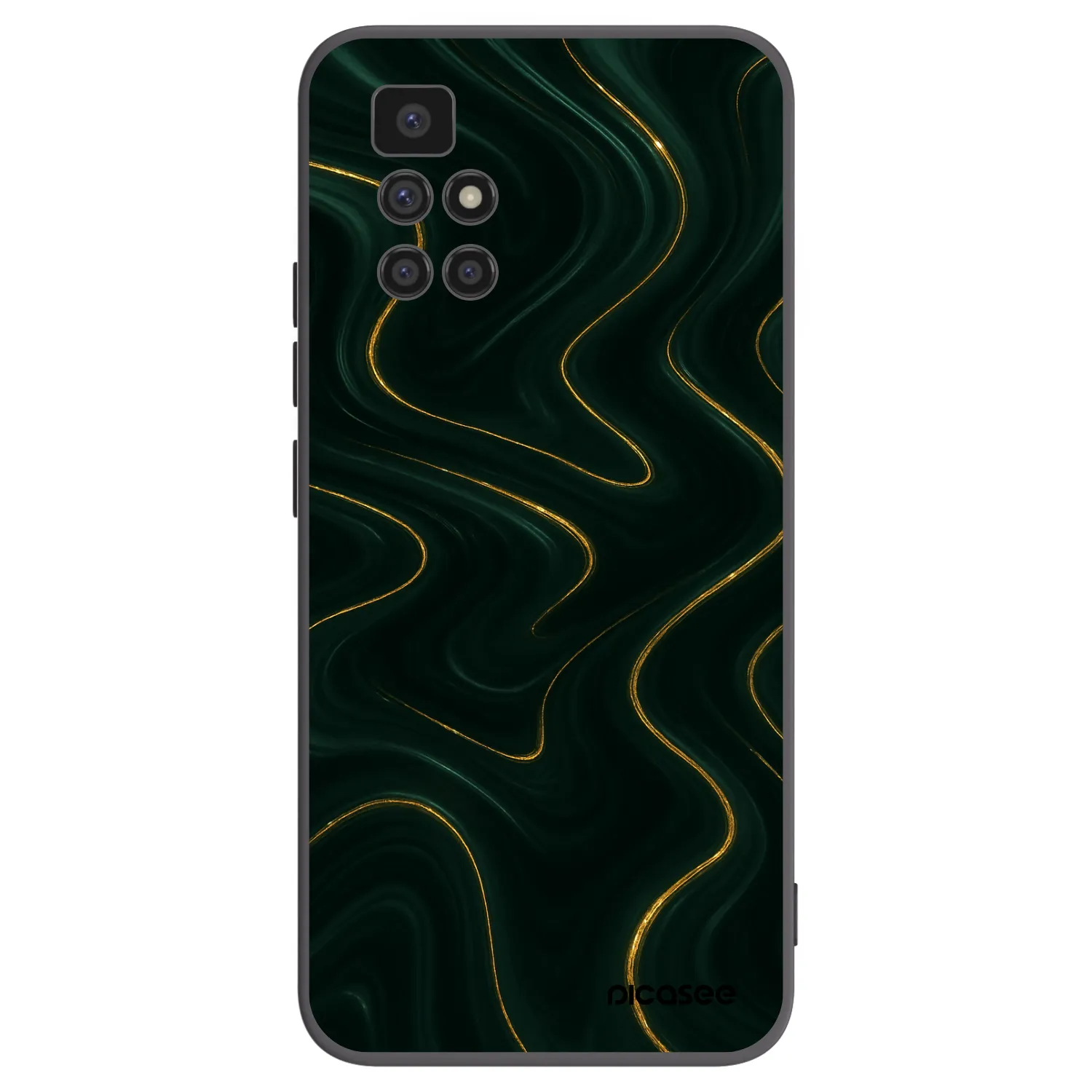 Picasee crna silikonska maskica za Xiaomi Redmi 10 (2022) - Vawes