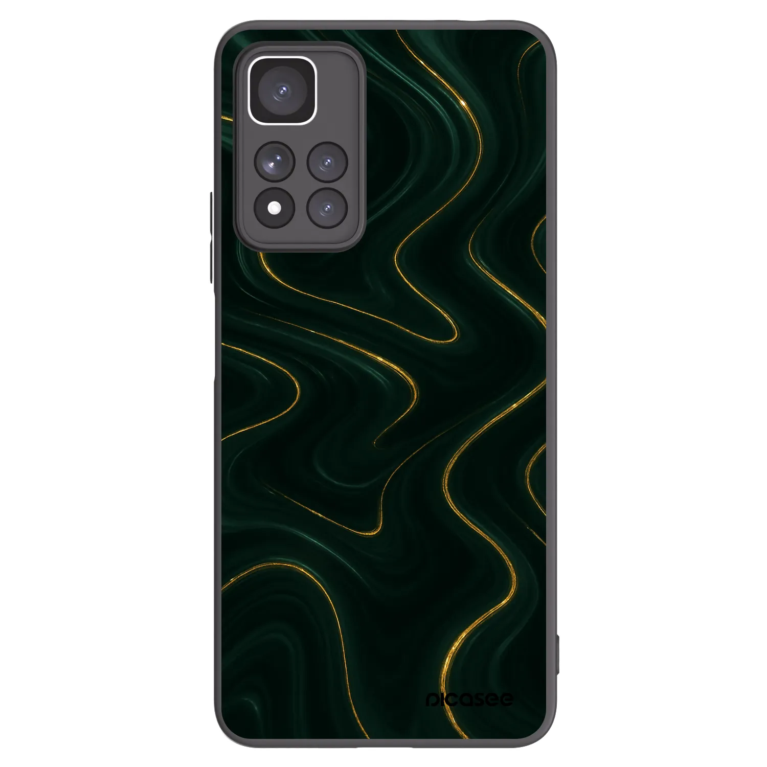 Picasee crna silikonska maskica za Xiaomi Redmi Note 11 Pro+ 5G - Vawes