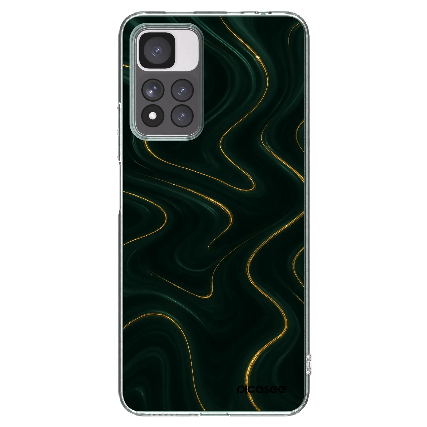 Picasee silikonska prozirna maskica za Xiaomi Redmi Note 11 Pro+ 5G - Vawes