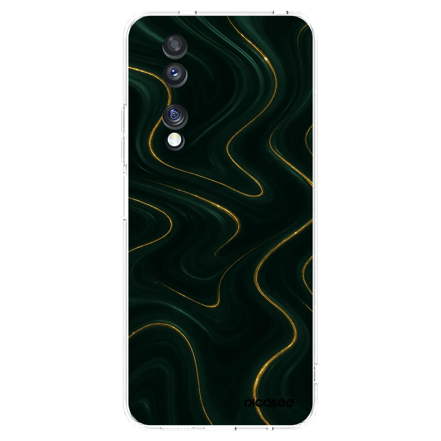 Picasee silikonska prozirna maskica za Honor 70 - Vawes