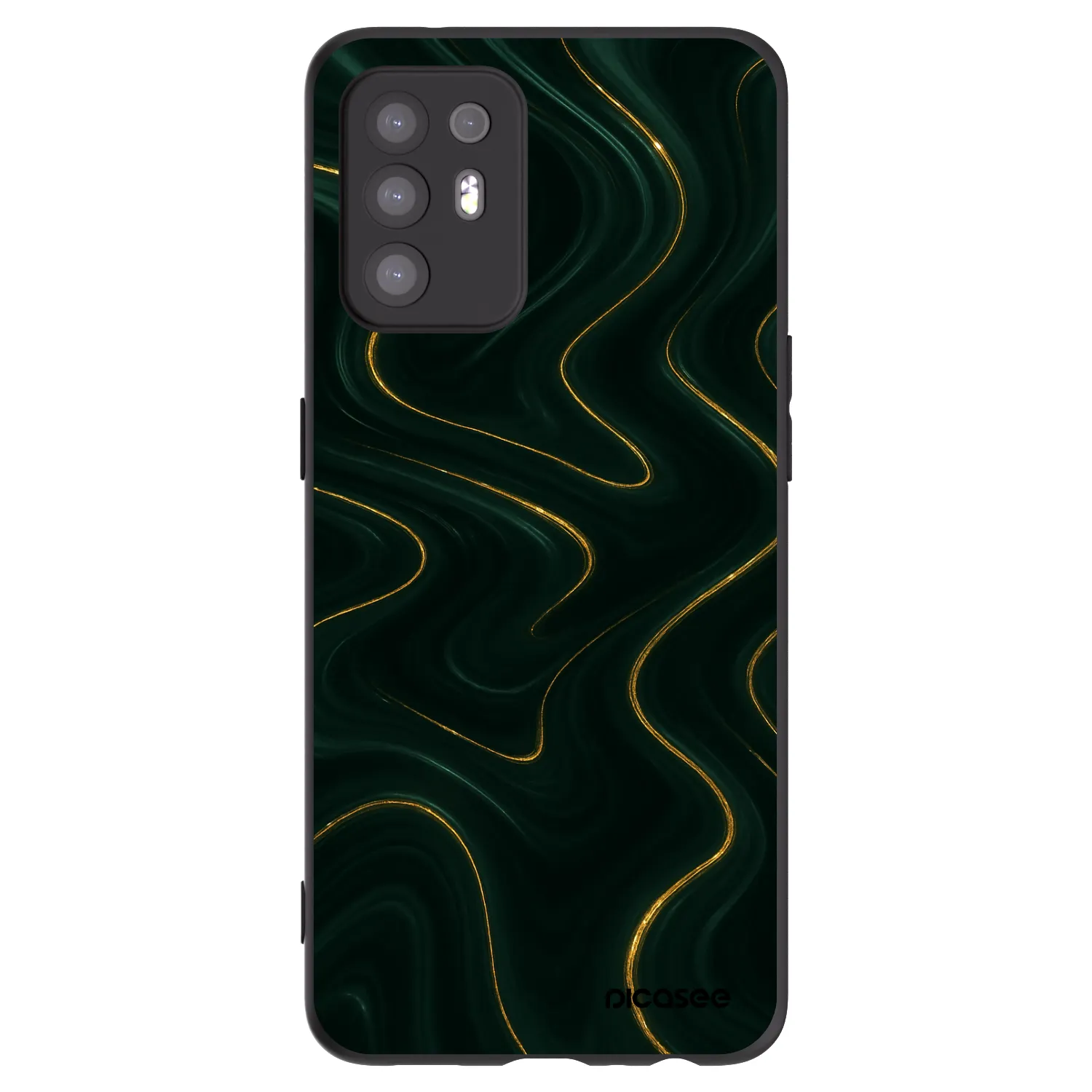 Picasee crna silikonska maskica za OPPO A94 5G - Vawes