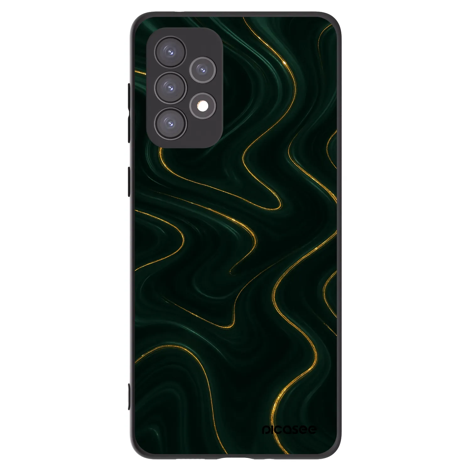 Picasee crna silikonska maskica za Samsung Galaxy A73 5G - Vawes
