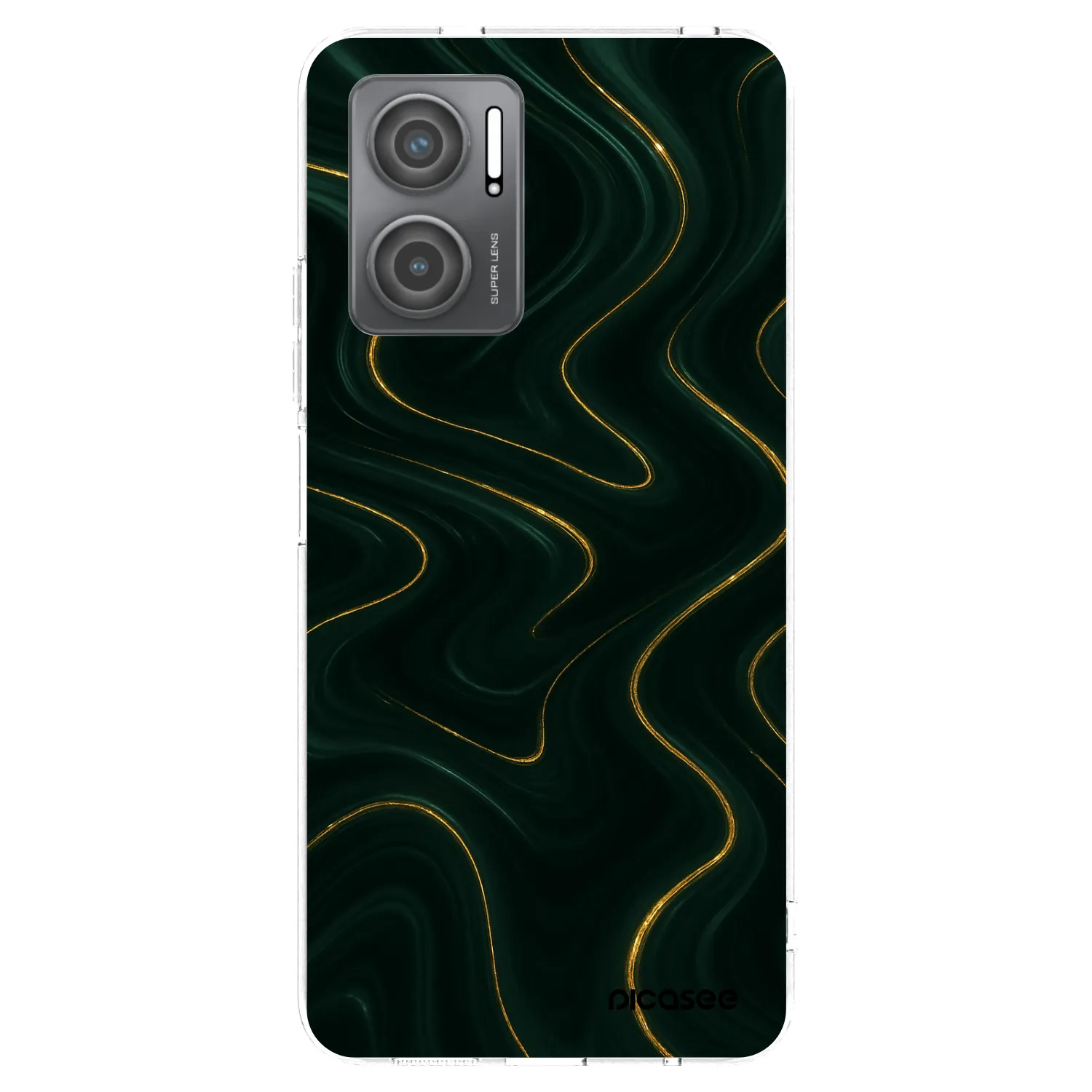 Picasee silikonska prozirna maskica za Xiaomi Redmi 10 5G - Vawes
