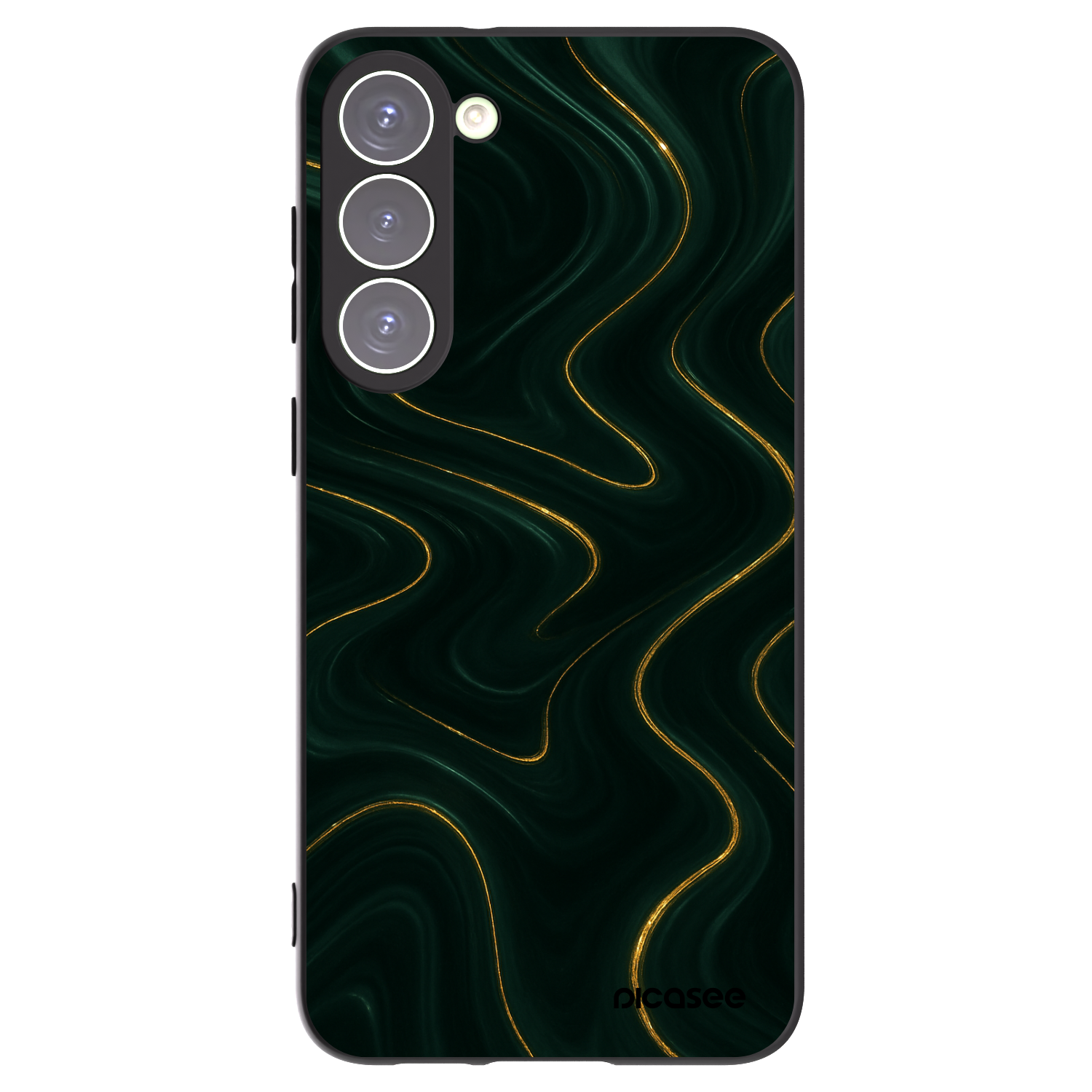 Picasee crna silikonska maskica za Samsung Galaxy S23+ 5G - Vawes