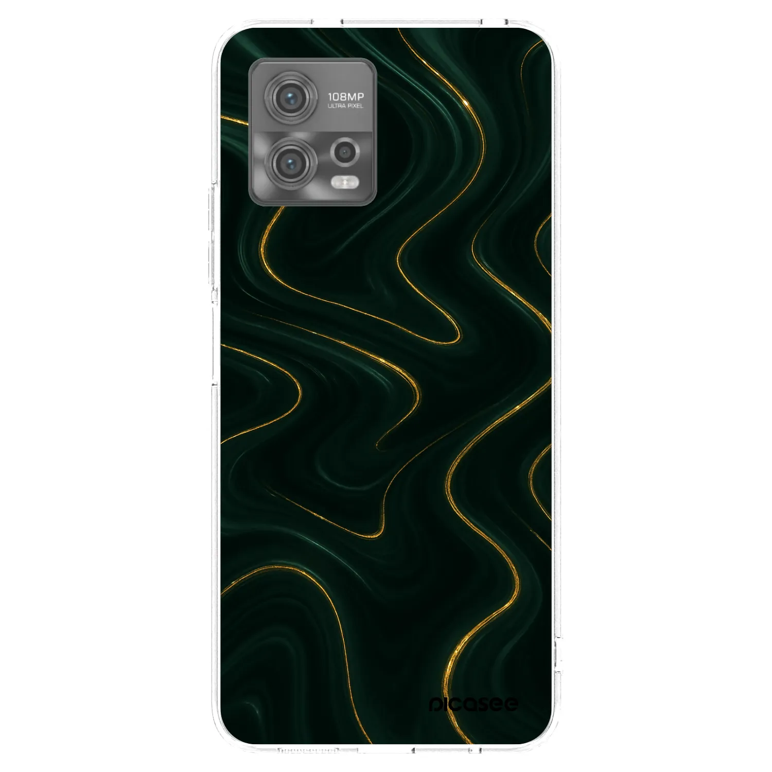 Picasee silikonska prozirna maskica za Motorola Moto G72 - Vawes