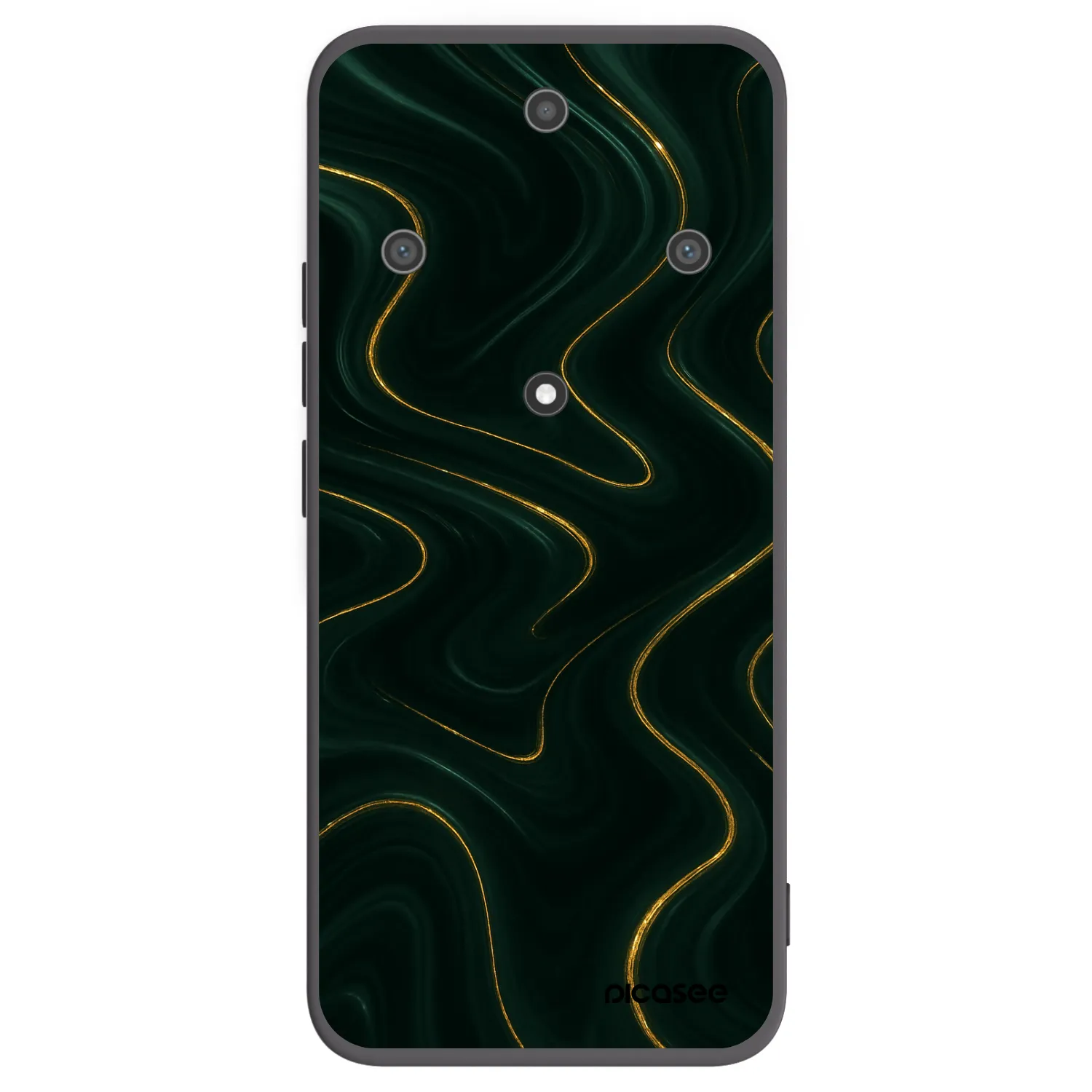 Picasee crna silikonska maskica za Honor Magic5 Lite 5G - Vawes