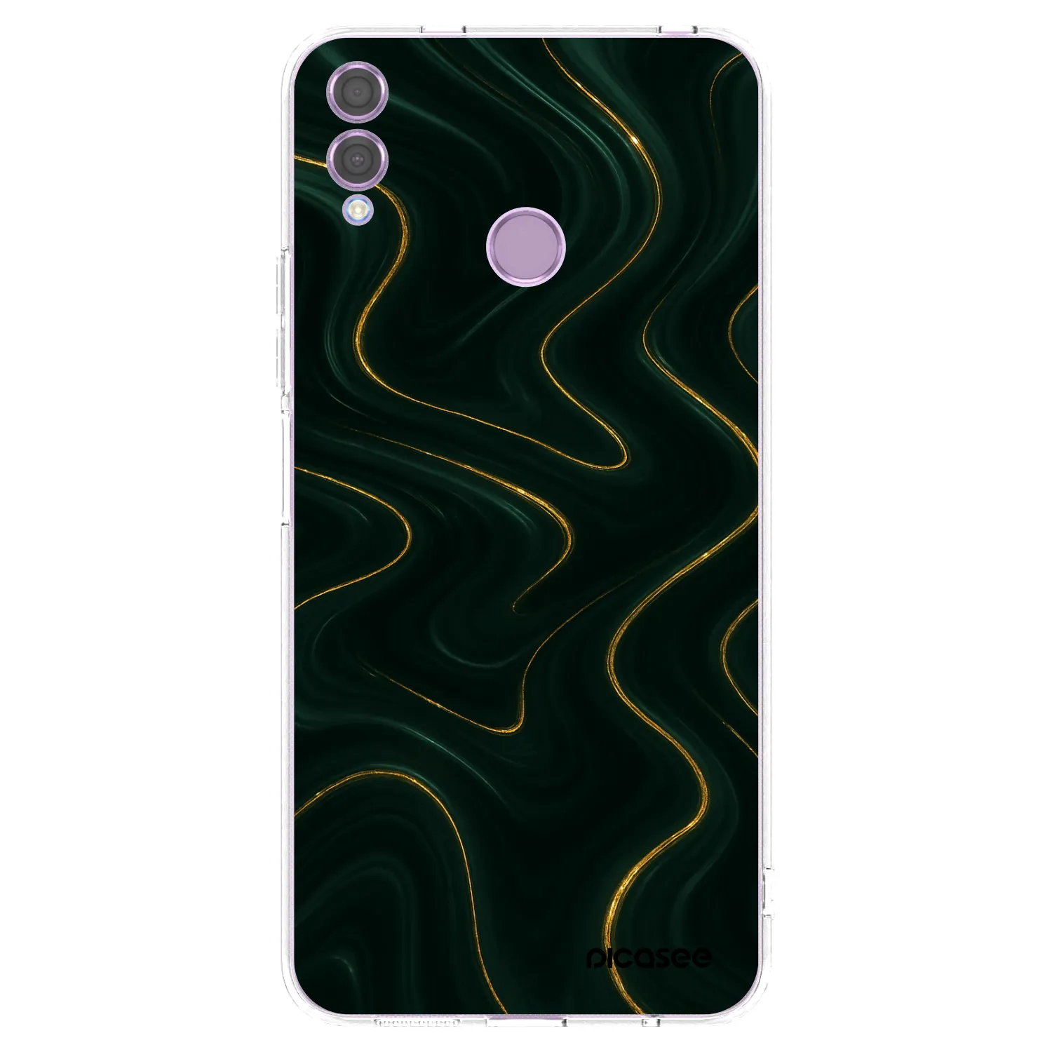 Picasee silikonska prozirna maskica za Honor 8X - Vawes