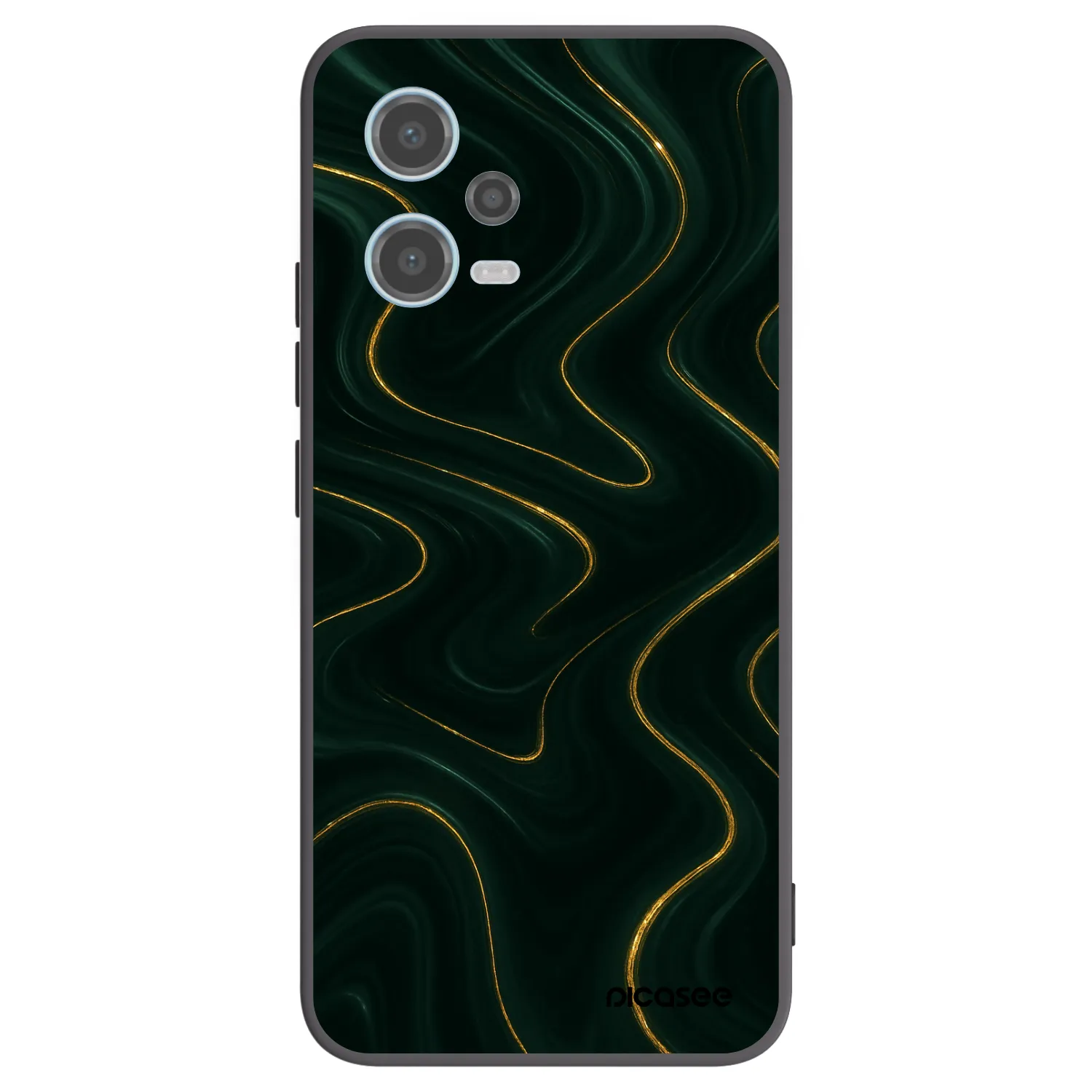 Picasee crna silikonska maskica za Xiaomi Redmi Note 12 5G - Vawes