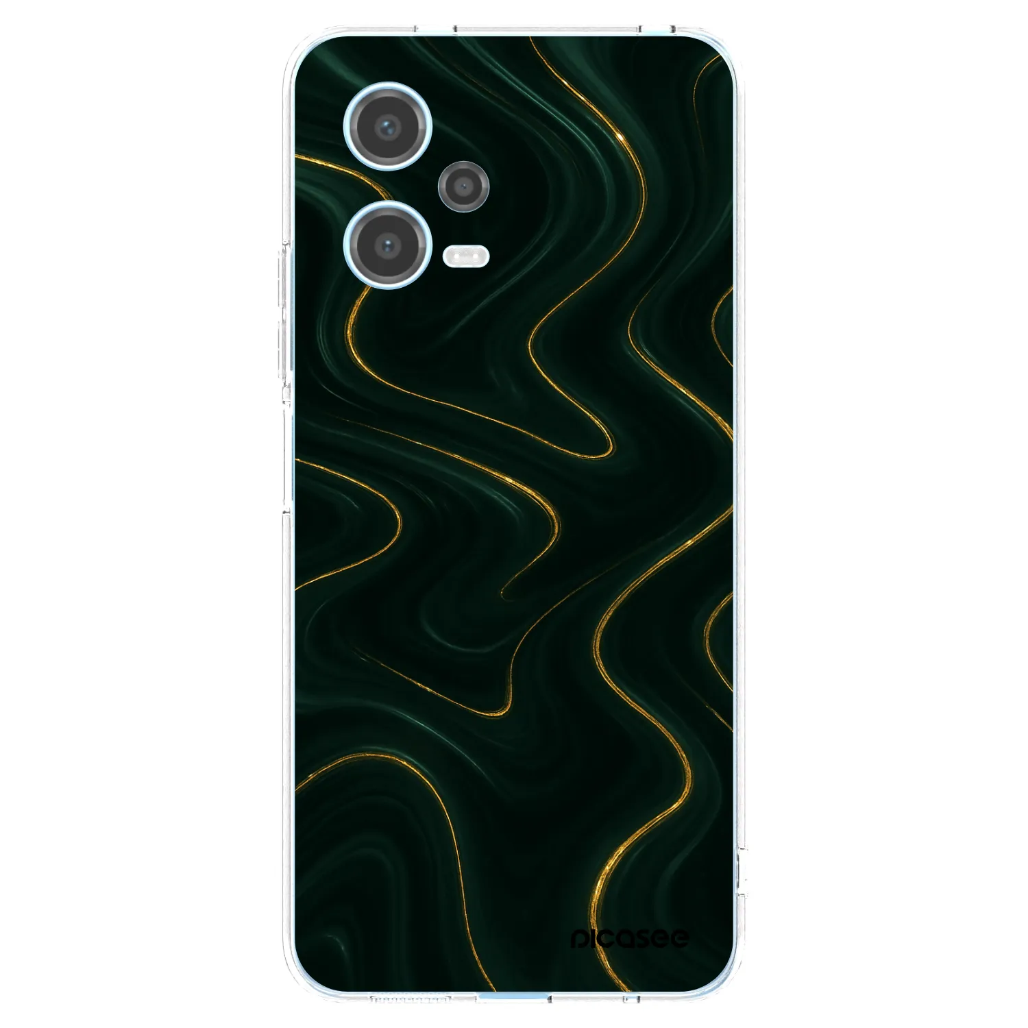 Picasee silikonska prozirna maskica za Xiaomi Redmi Note 12 5G - Vawes