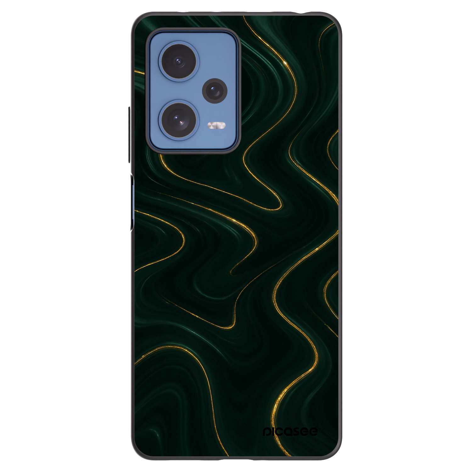 Picasee crna silikonska maskica za Xiaomi Redmi Note 12 Pro 5G - Vawes