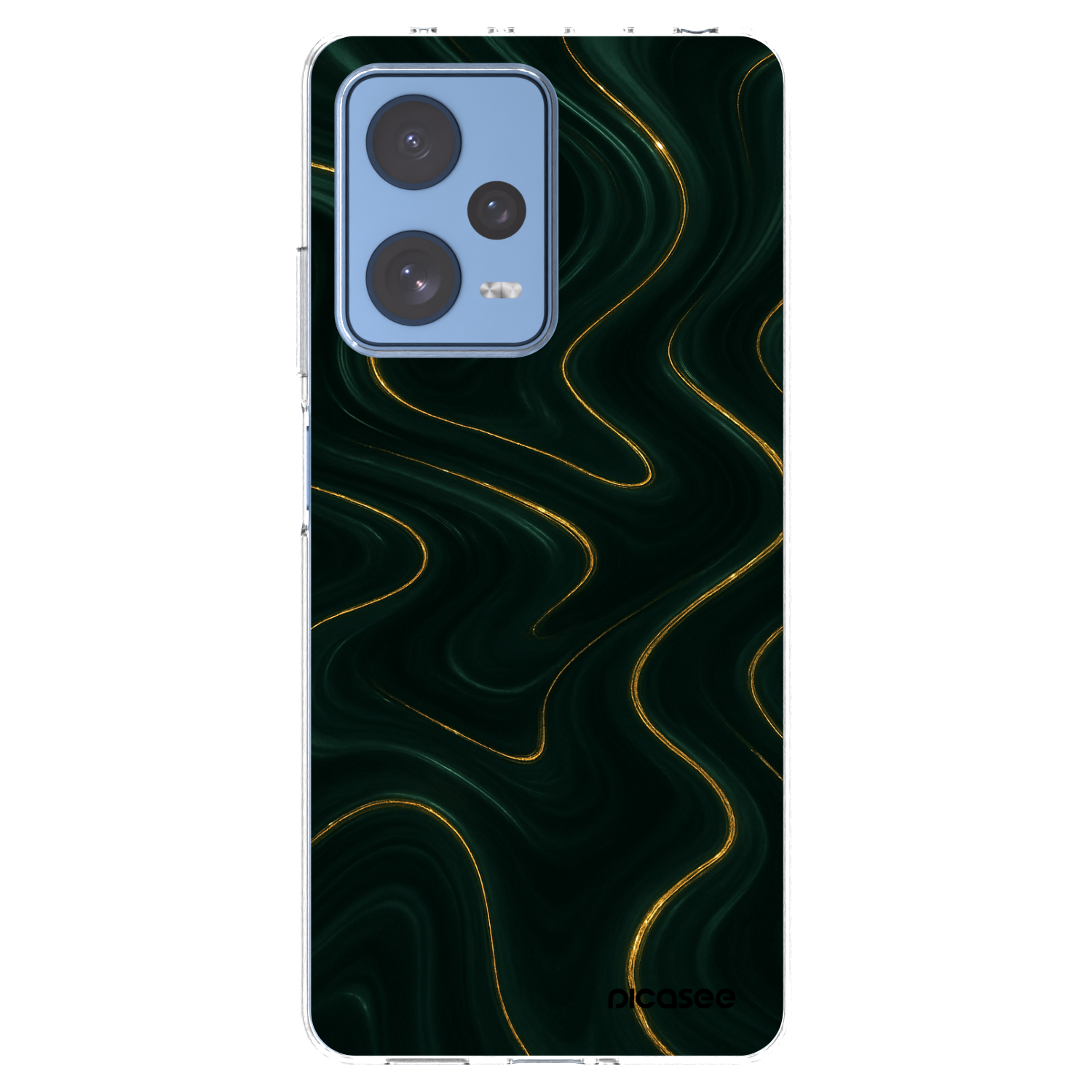 Picasee silikonska prozirna maskica za Xiaomi Redmi Note 12 Pro 5G - Vawes