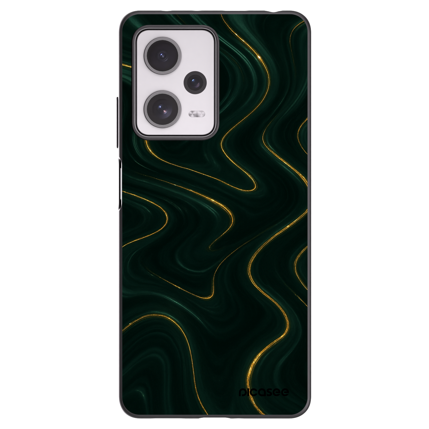 Picasee crna silikonska maskica za Xiaomi Redmi Note 12 Pro+ 5G - Vawes