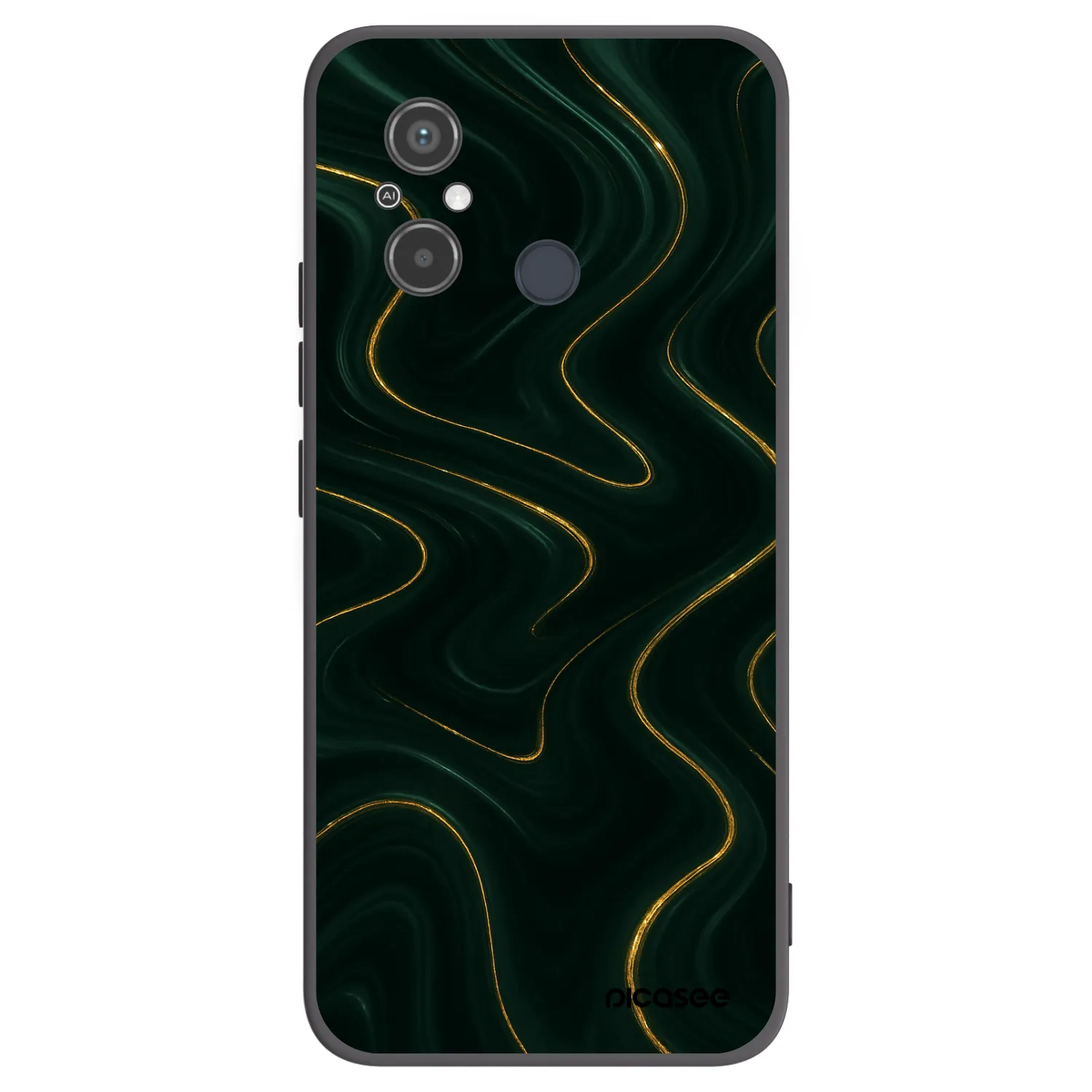 Picasee crna silikonska maskica za Xiaomi Redmi 12C - Vawes