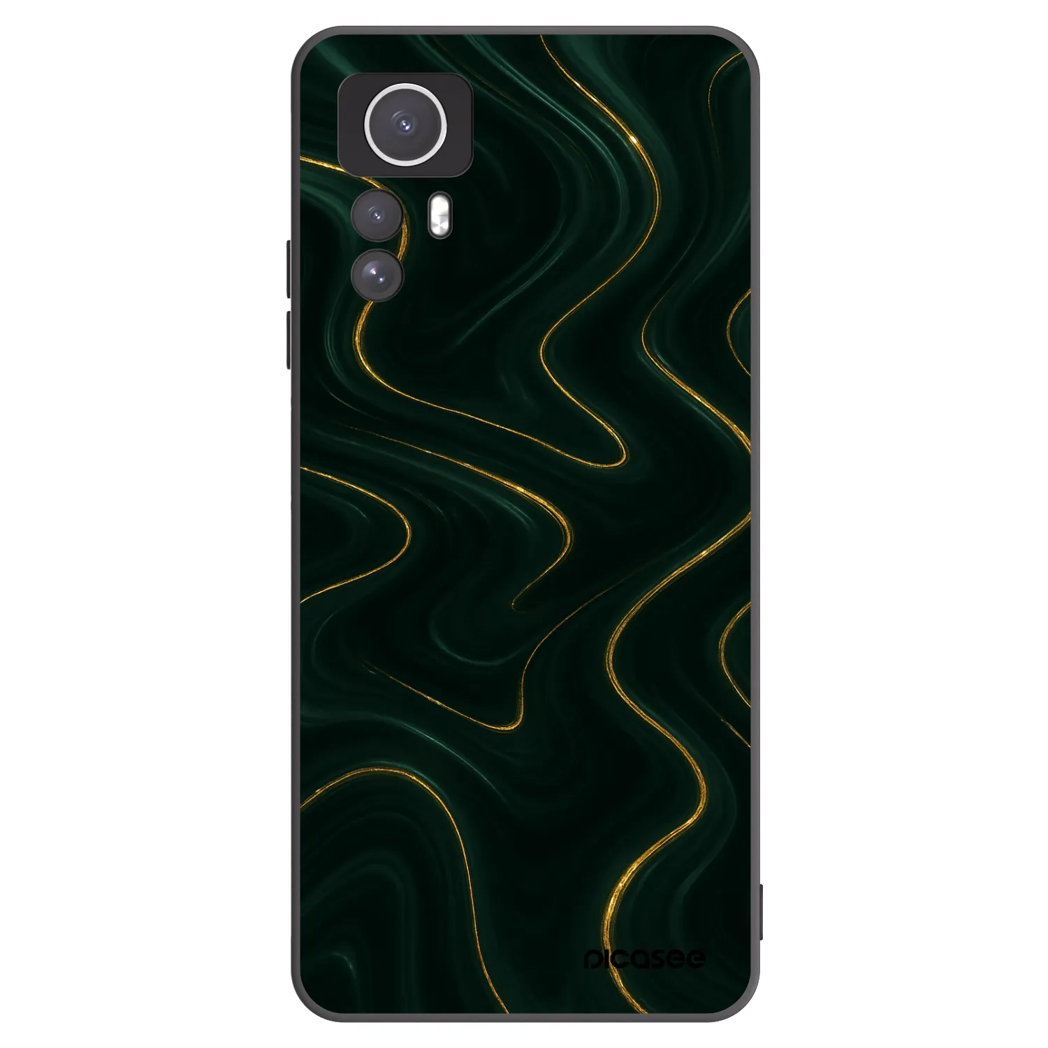 Picasee crna silikonska maskica za Xiaomi Redmi Note 12S - Vawes
