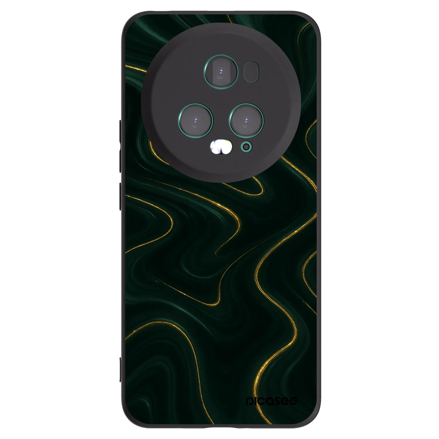 Picasee crna silikonska maskica za Honor Magic5 Pro - Vawes