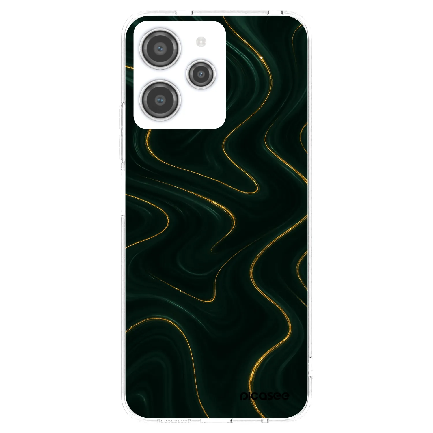 Picasee silikonska prozirna maskica za Xiaomi Redmi 12 4G - Vawes