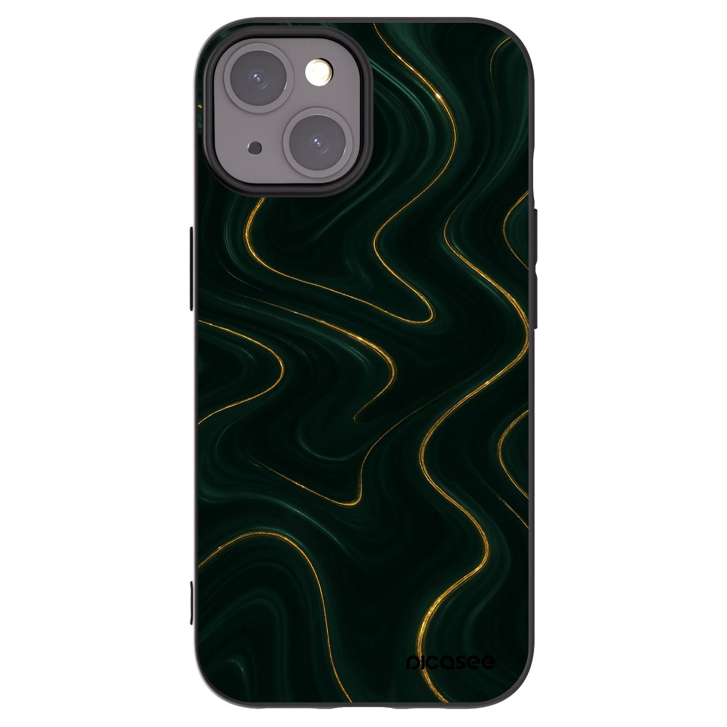 Picasee crna silikonska maskica za Apple iPhone 15 - Vawes
