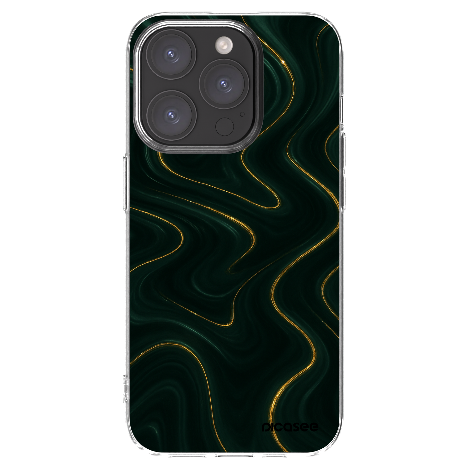 Picasee silikonska prozirna maskica za Apple iPhone 15 Pro - Vawes