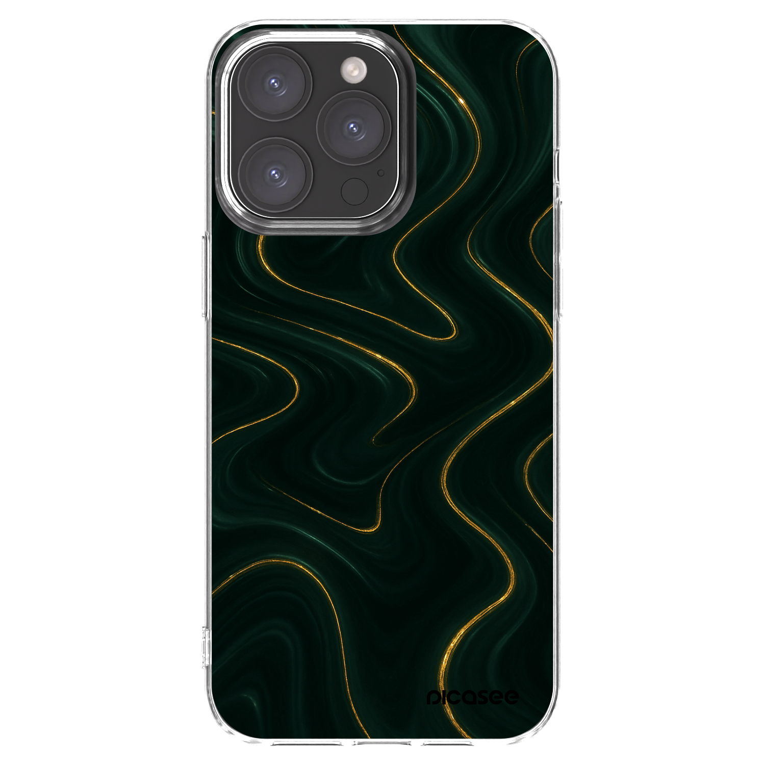 Picasee silikonska prozirna maskica za Apple iPhone 15 Pro Max - Vawes