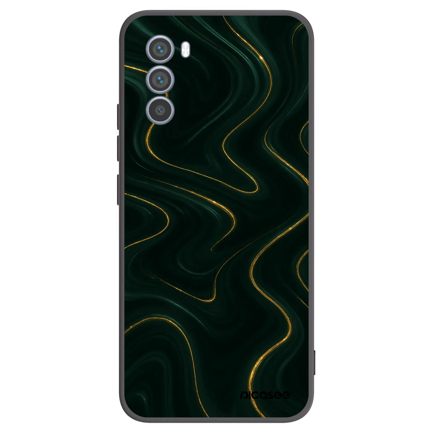 Picasee crna silikonska maskica za Motorola Moto G62 - Vawes