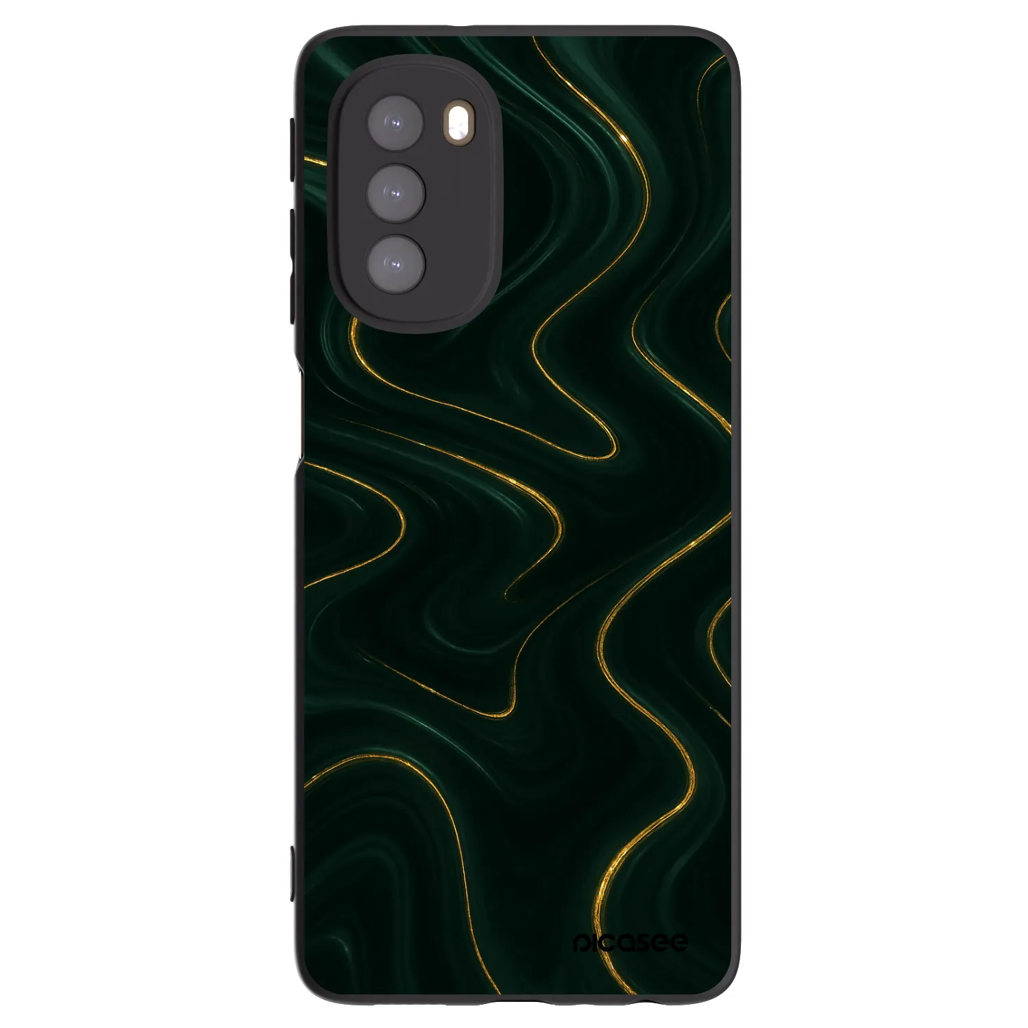 Picasee crna silikonska maskica za Motorola Moto G51 - Vawes
