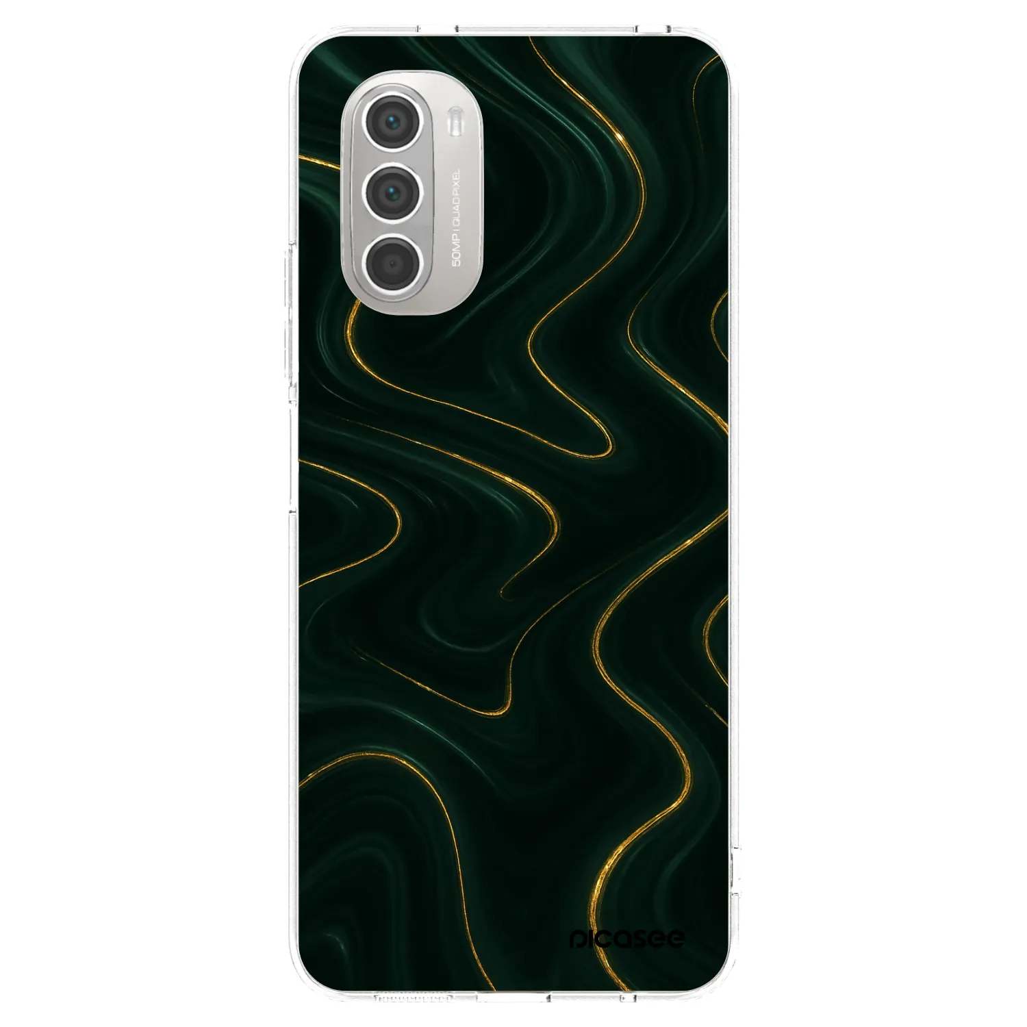 Picasee silikonska prozirna maskica za Motorola Moto G51 - Vawes