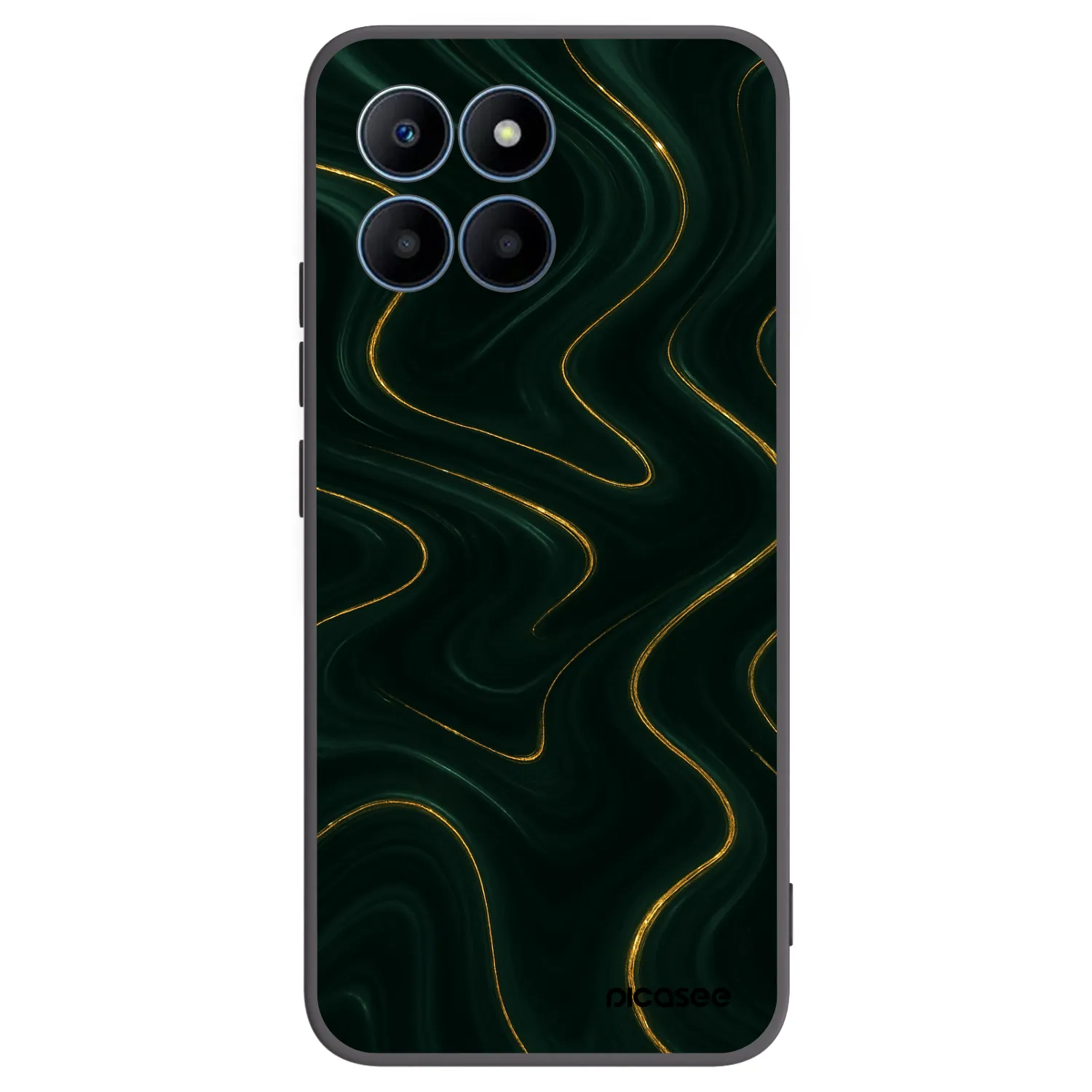 Picasee crna silikonska maskica za Honor 70 Lite - Vawes