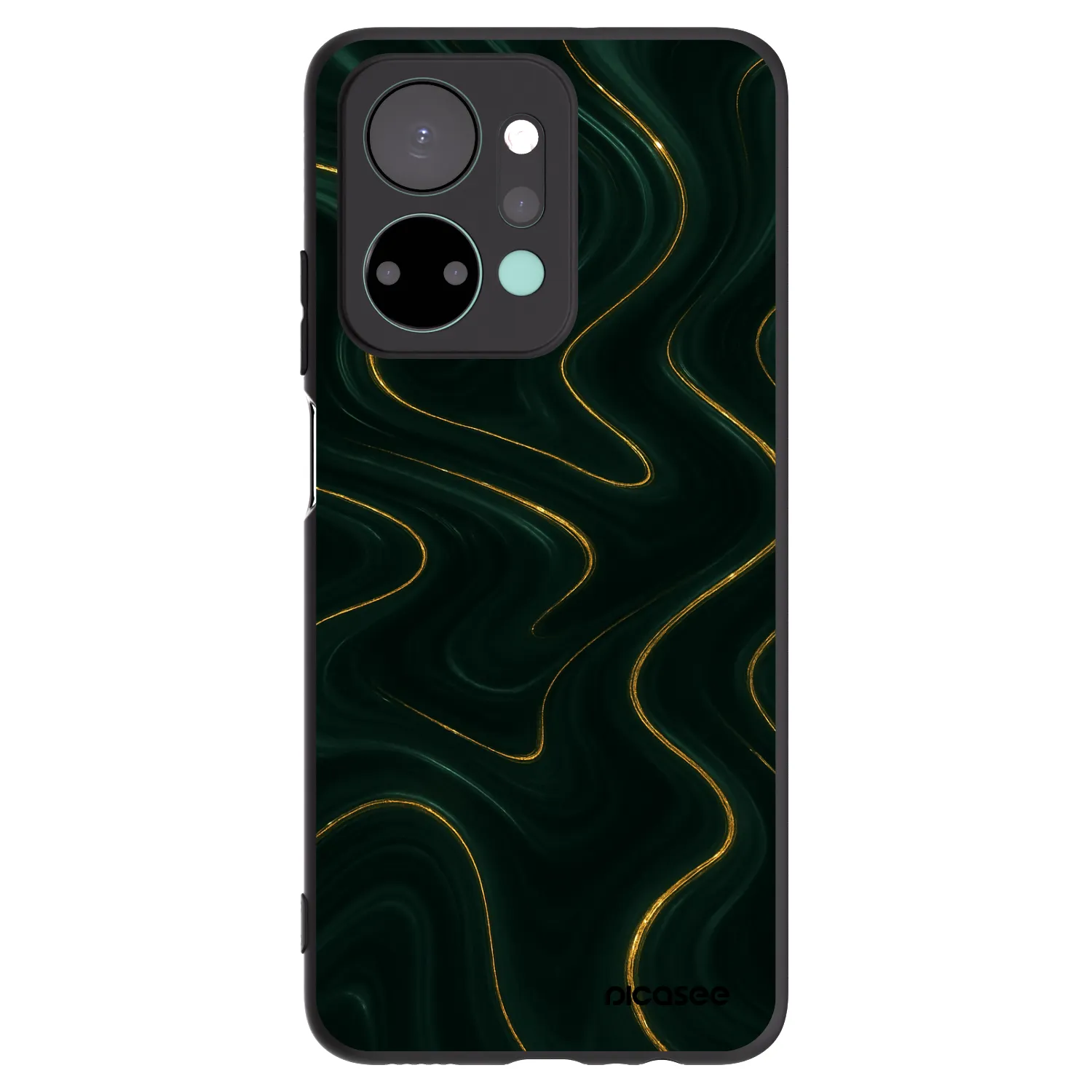 Picasee crna silikonska maskica za Honor X7a - Vawes