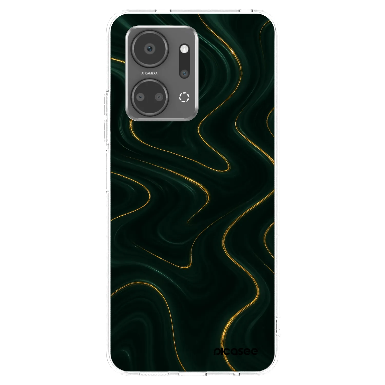 Picasee silikonska prozirna maskica za Honor X7a - Vawes