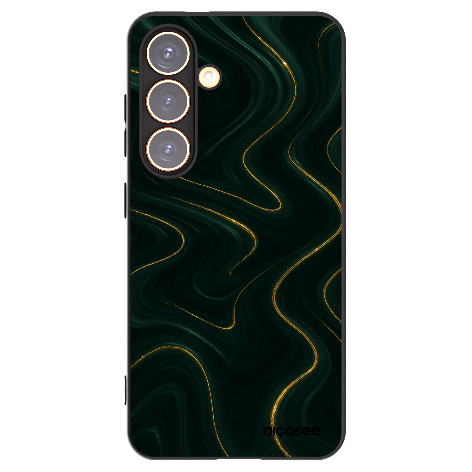 Picasee crna silikonska maskica za Samsung Galaxy S24 S921B 5G - Vawes