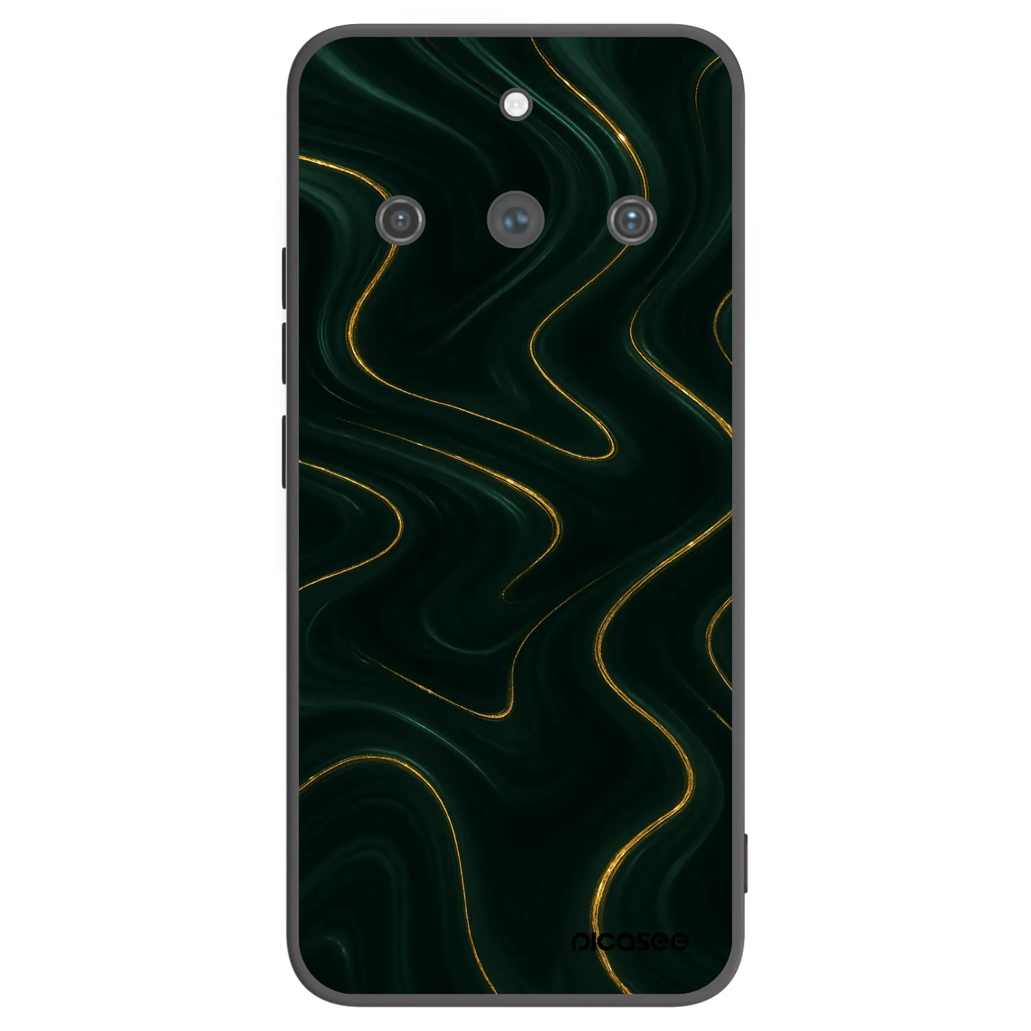 Picasee crna silikonska maskica za Realme 11 Pro+ - Vawes